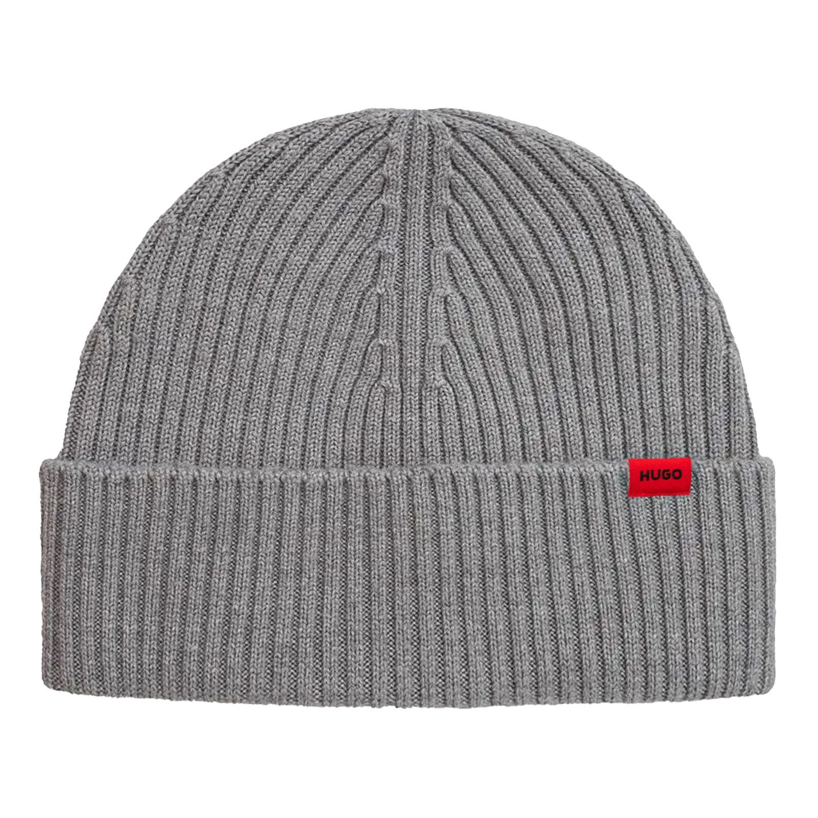 HUGO Strickmütze Xola mit Logofähnchen günstig online kaufen