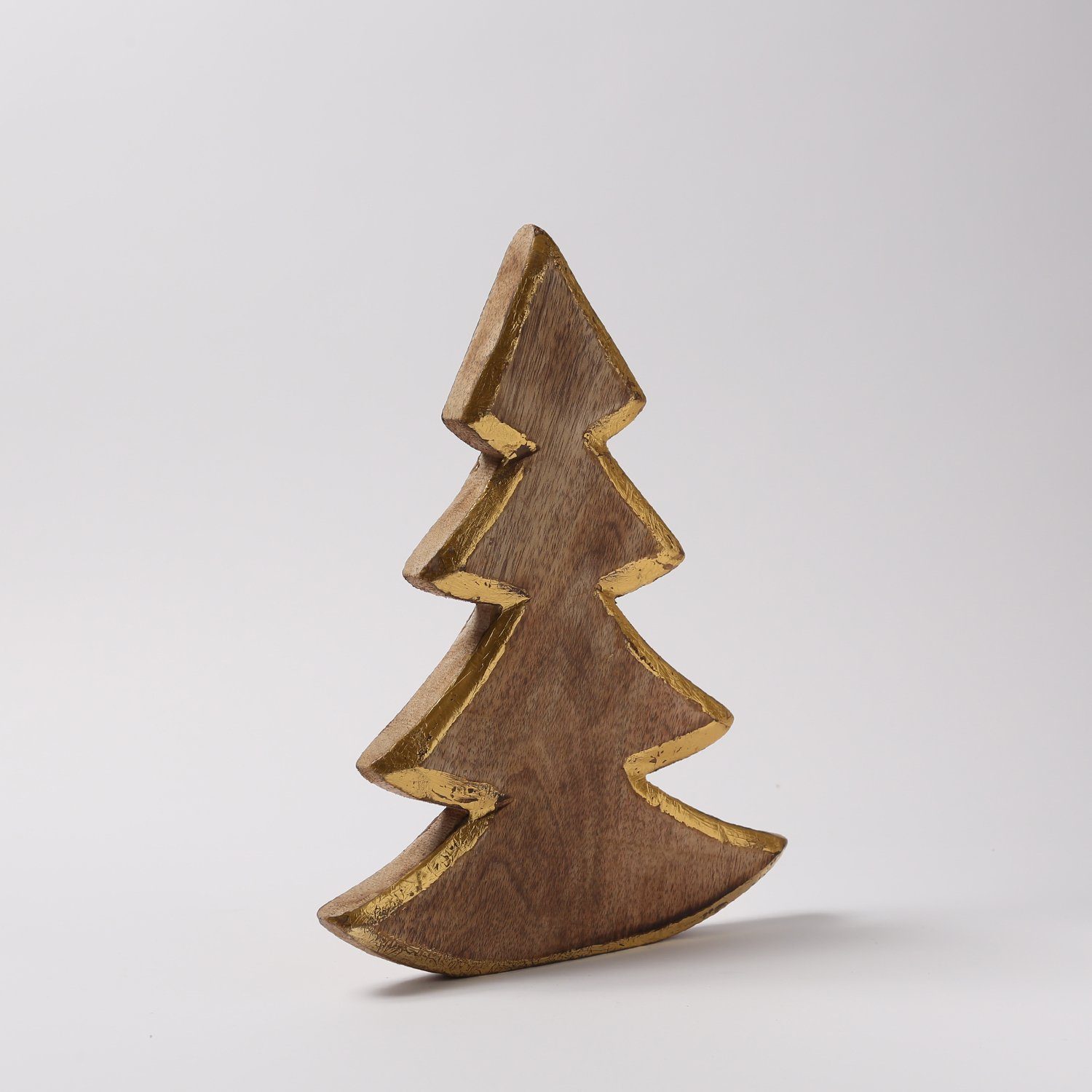 Deko Weihnachtsbaum Dekobaum Holztannenbaum Mangoholz MARELIDA H: 30cm (1 aus St)