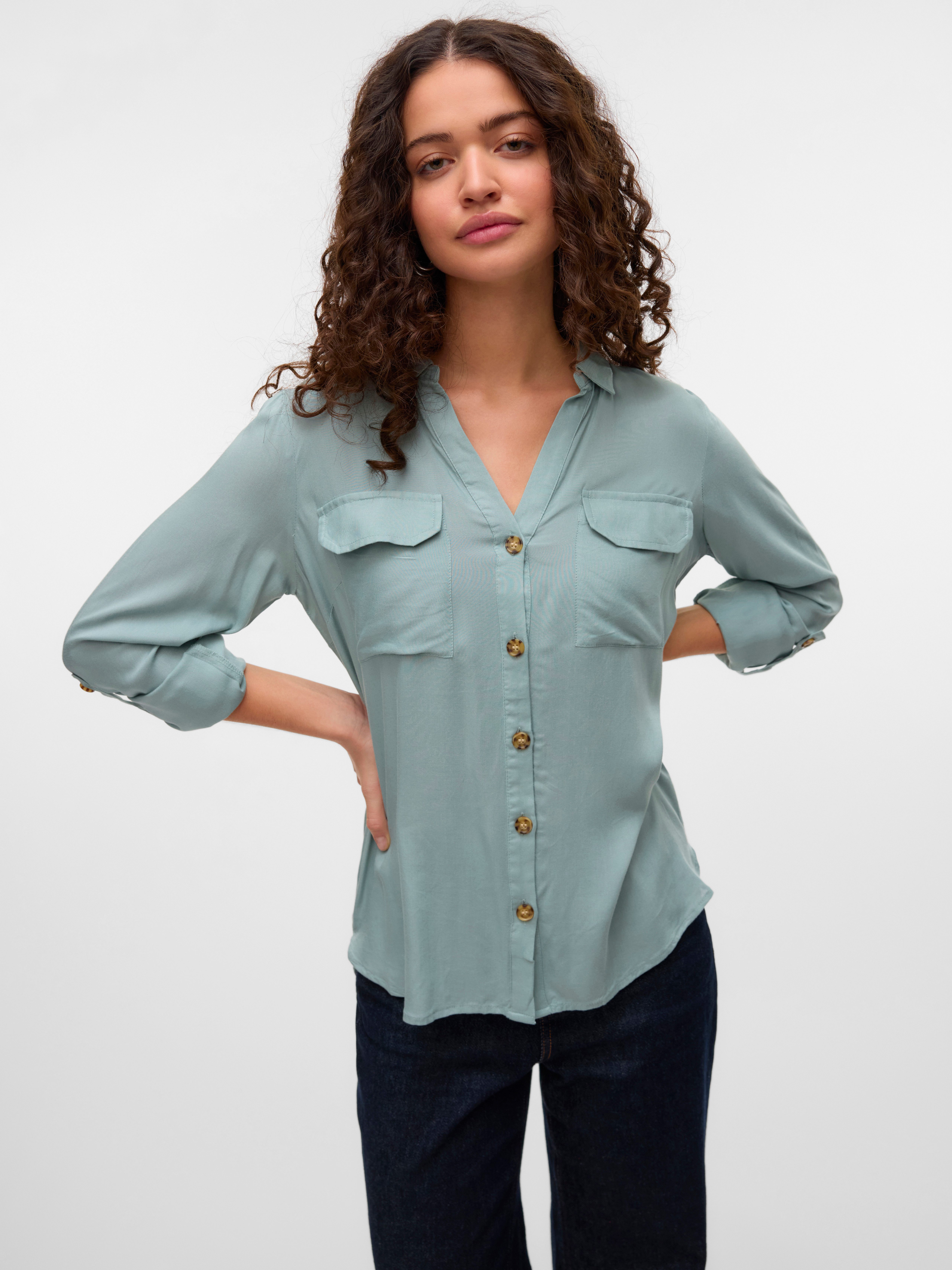 Hemdbluse VMBUMPY L/S SHIRT NEW WVN GA NOOS