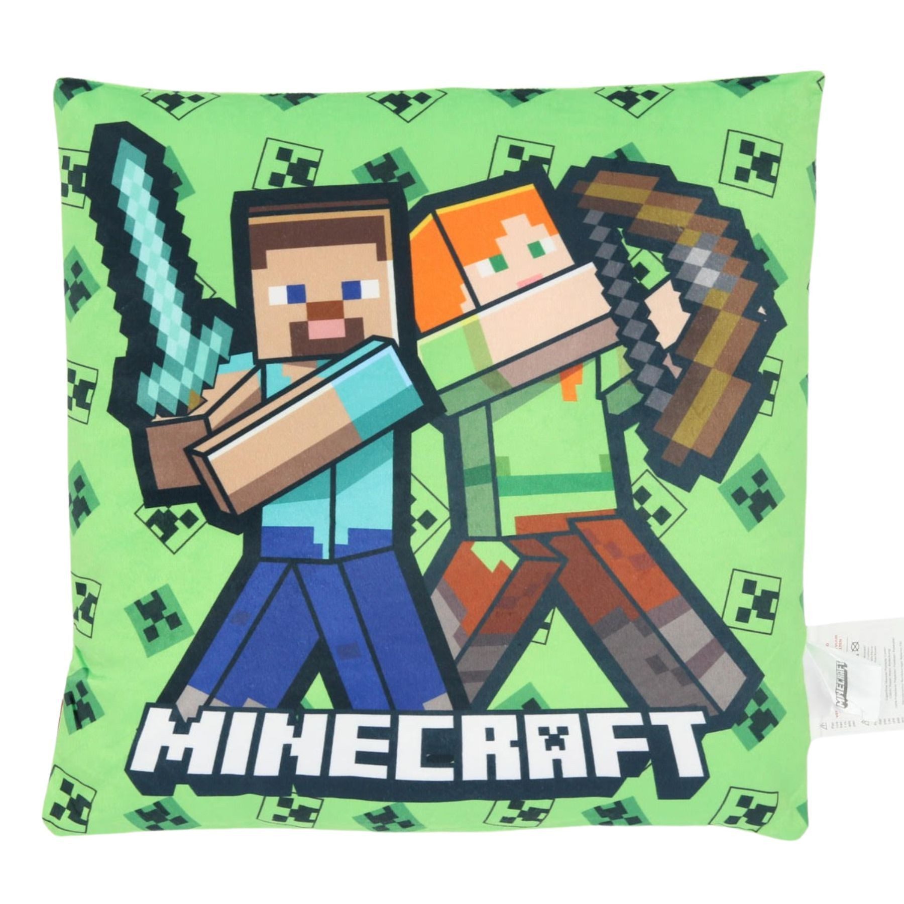 Textiel Trade B.V. Dekokissen Minecraft Kissen Weich 1-Stück 38x38 cm mit Serienmotiv