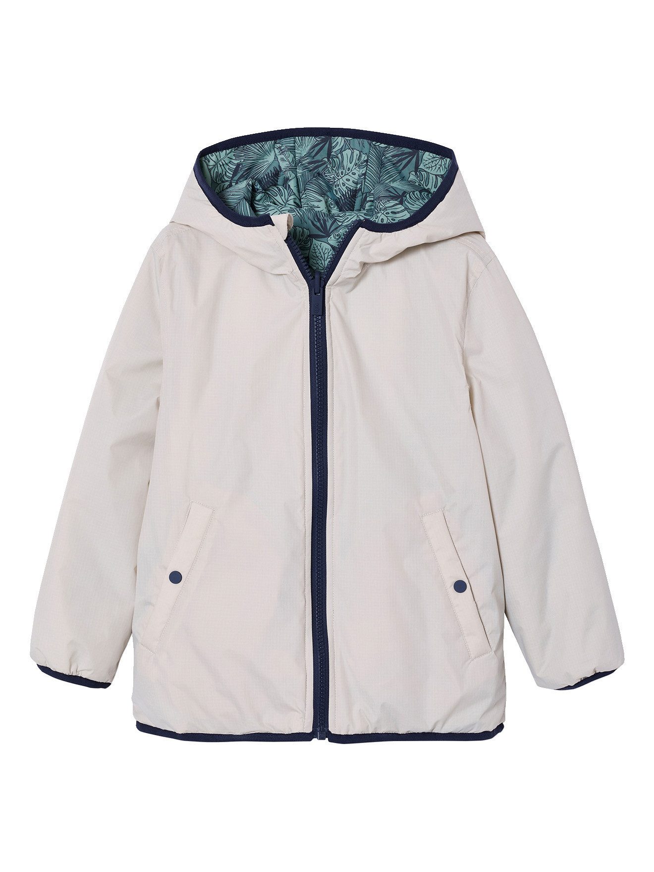 vertbaudet Parka Jungen Light-Steppjacke mit Recycling-Polyester wendbar