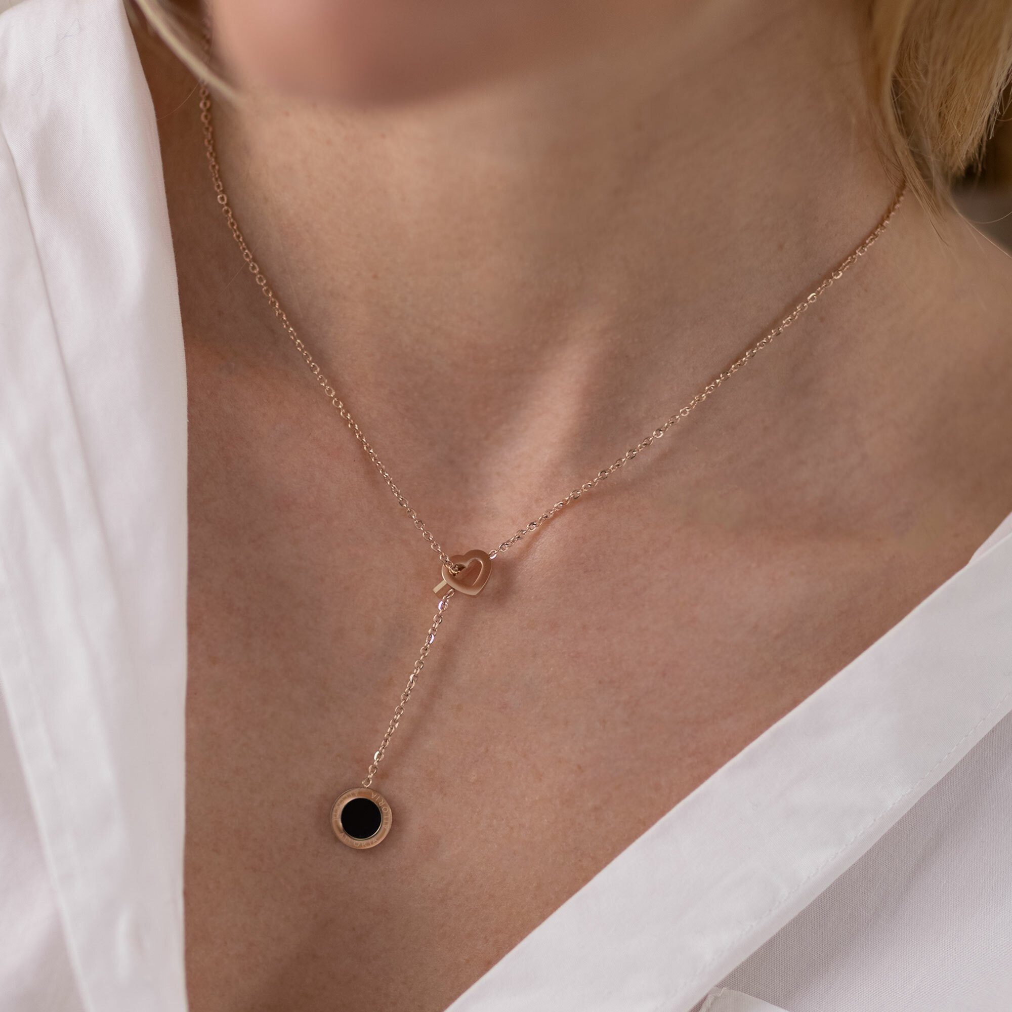 Edelstahlkette AMANDINE (1-tlg), Halskette aus glänzendem günstig online kaufen