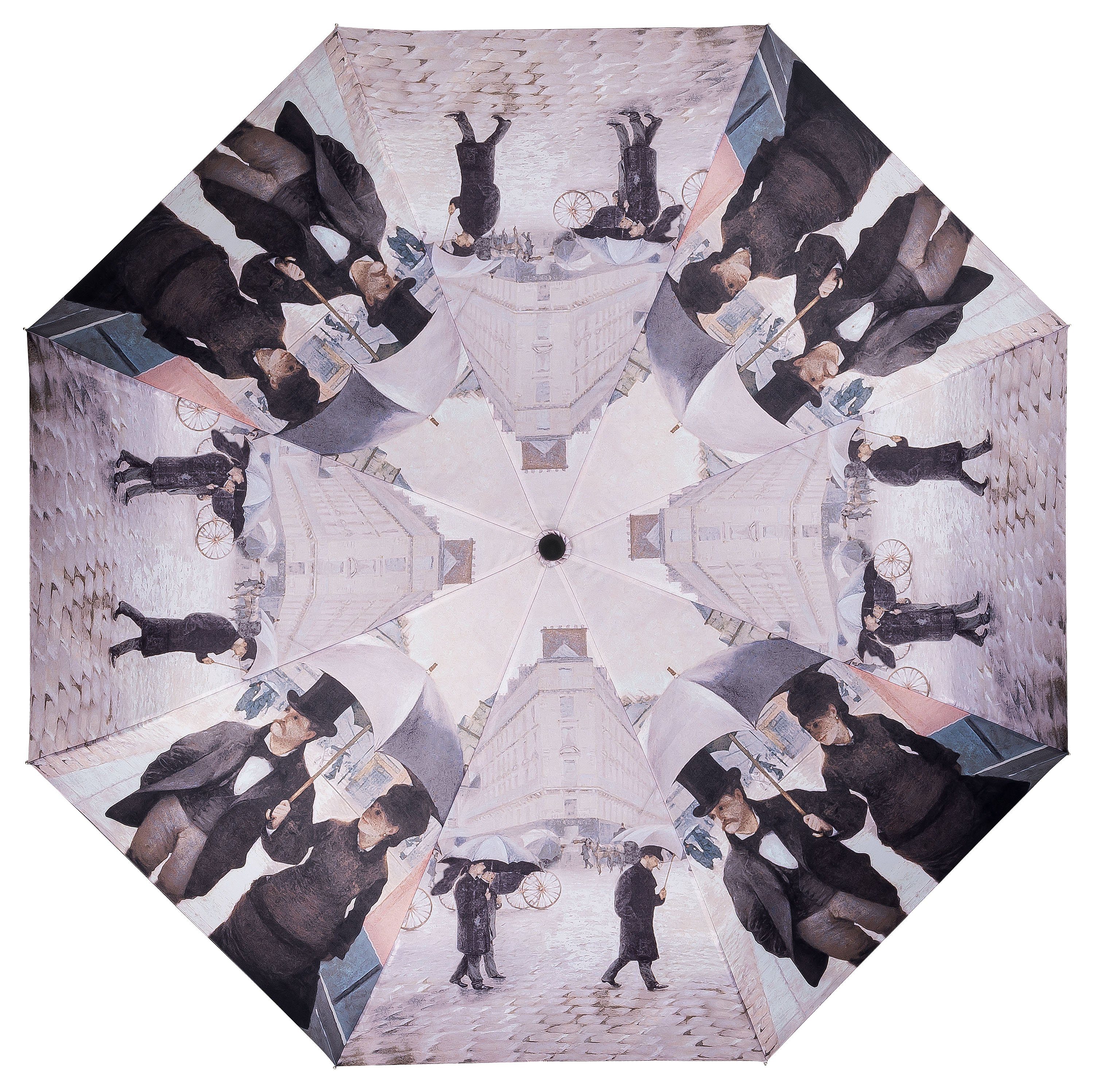 von Lilienfeld Taschenregenschirm Motivschirm Gustave Caillebotte: Paris im Regen Auf-Zu-Automatik, Kunstdruck