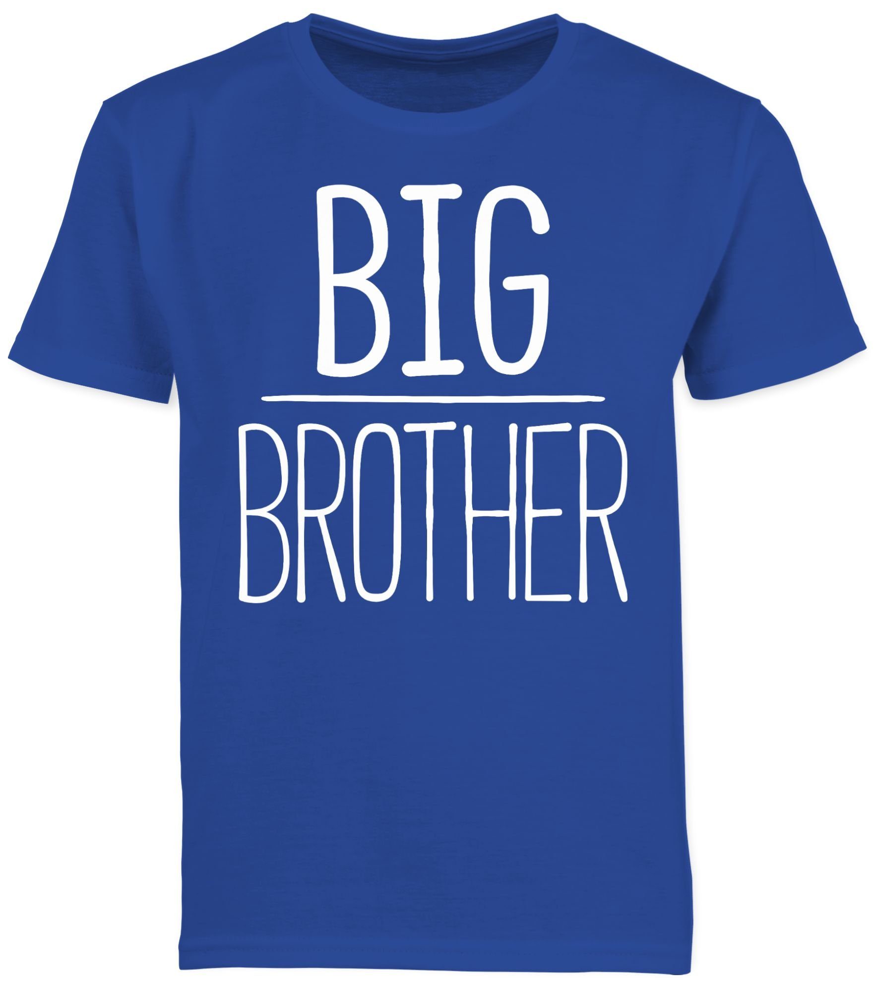 Shirtracer Royalblau Brother Großer 3 Big T-Shirt Bruder