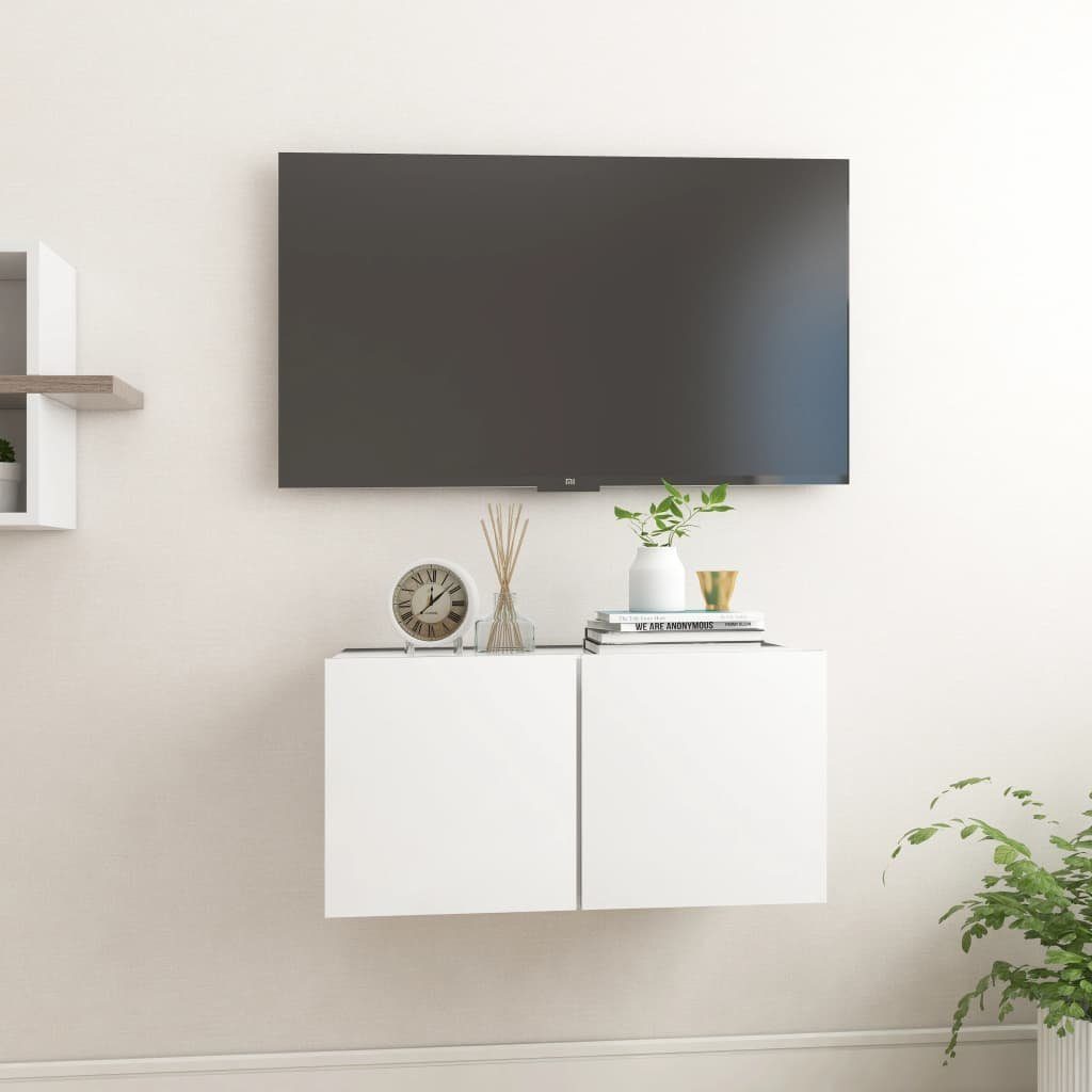 TV-Hängeschrank TV-Schrank (1-St) vidaXL 60x30x30 cm Weiß