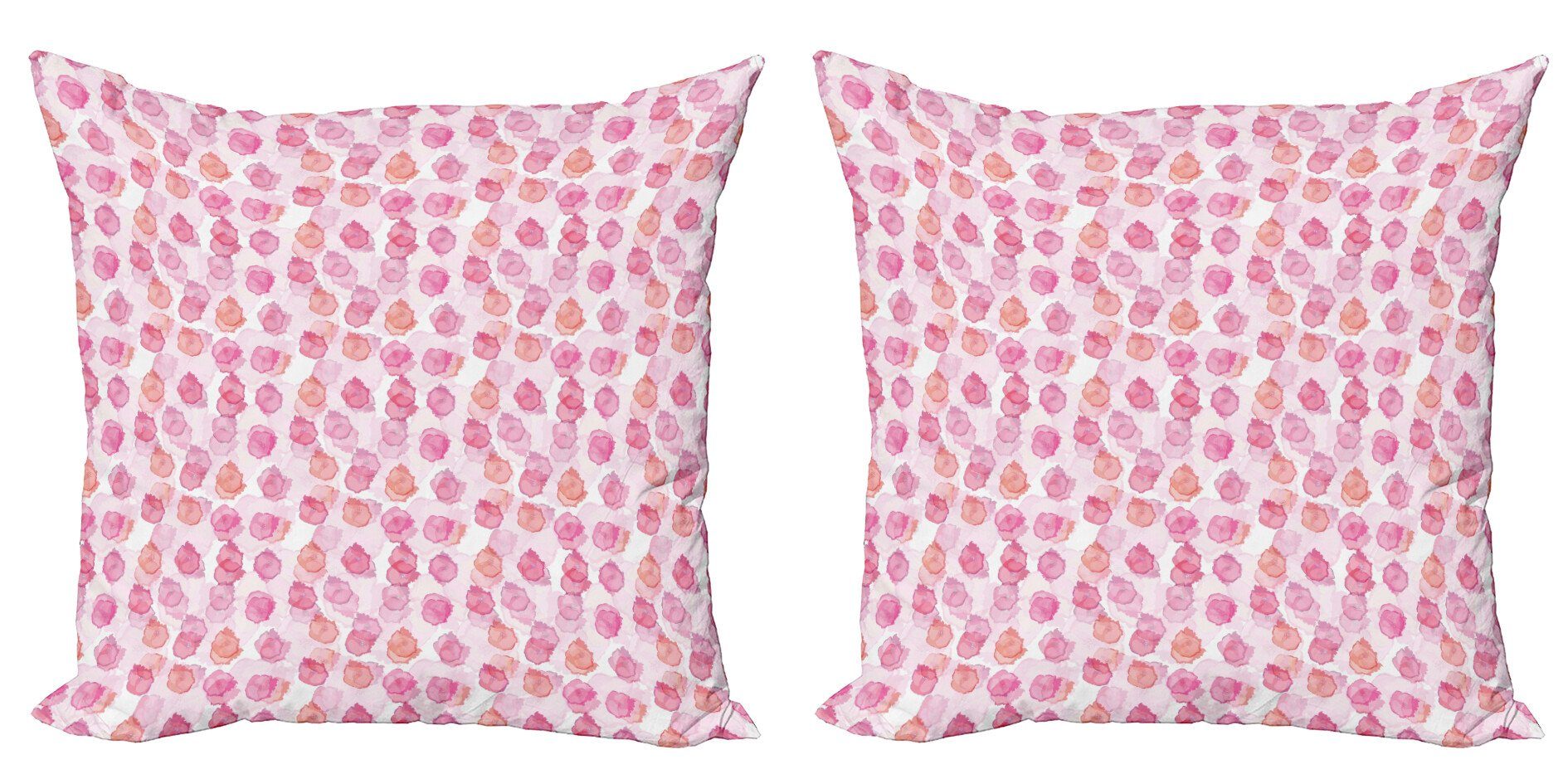 (2 Stück), Doppelseitiger Accent Pastell Digitaldruck, Modern Kissenbezüge Abakuhaus Aquarell Blossom Blumen