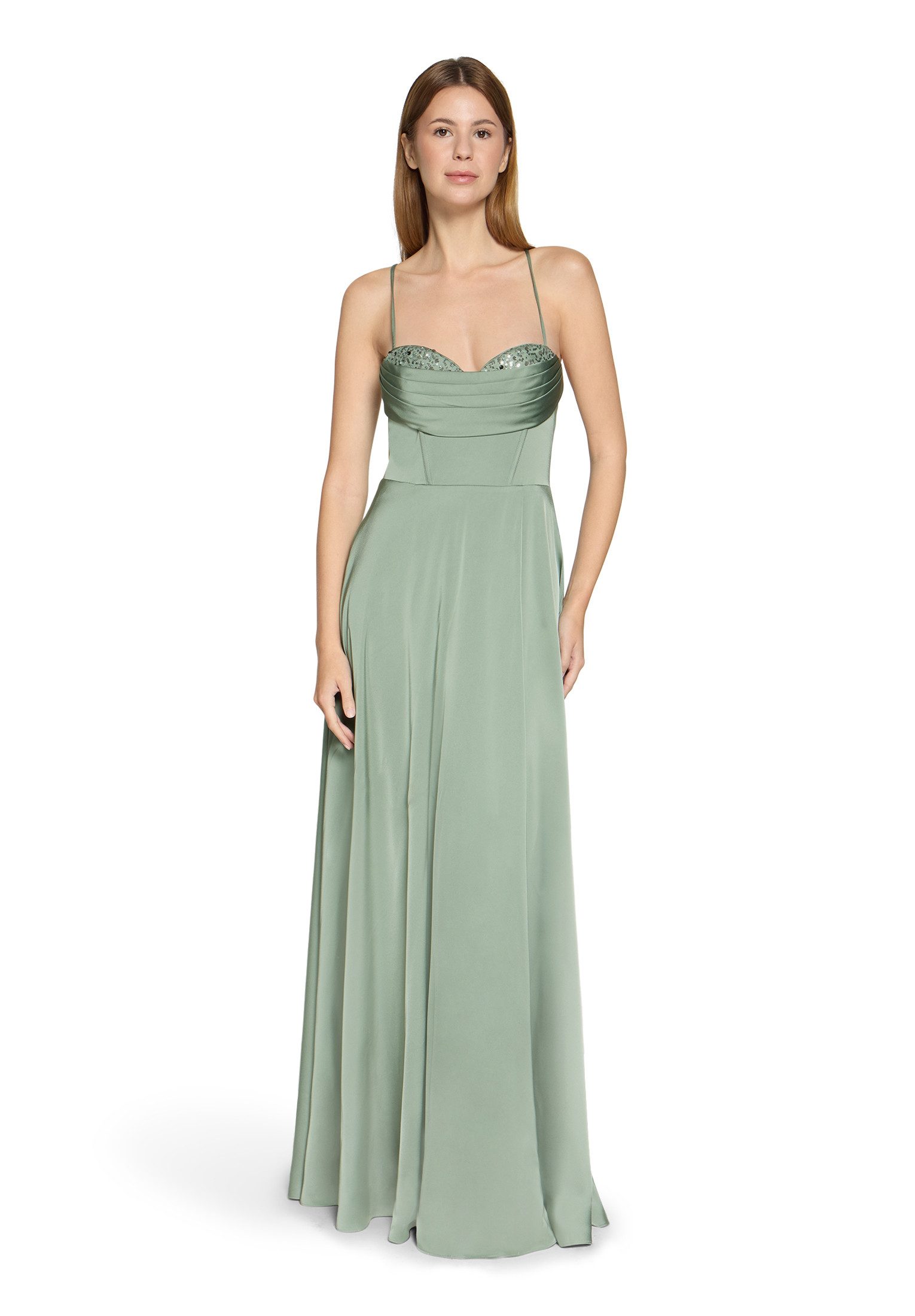 Vera Mont Abendkleid Damen mit Wasserfallausschnitt