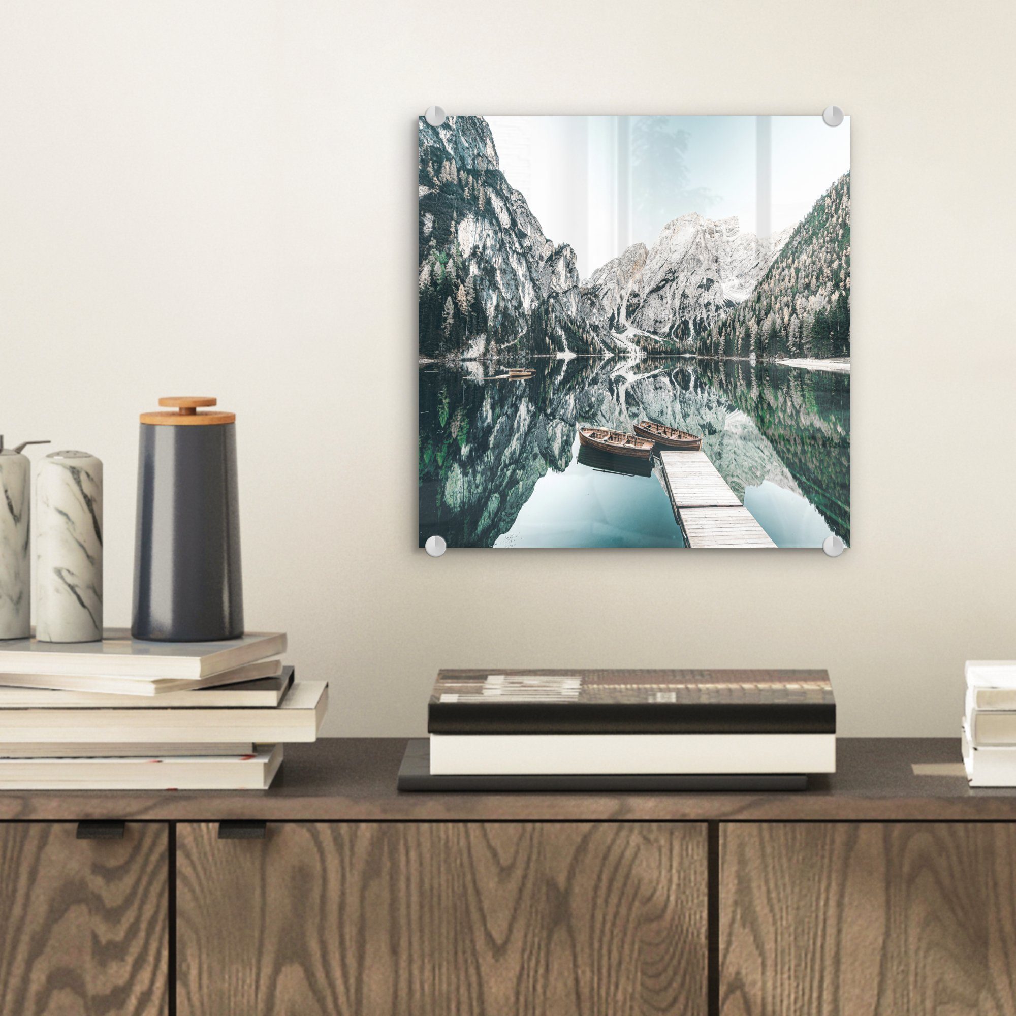 MuchoWow Acrylglasbild Landschaft - Boot - günstig online kaufen