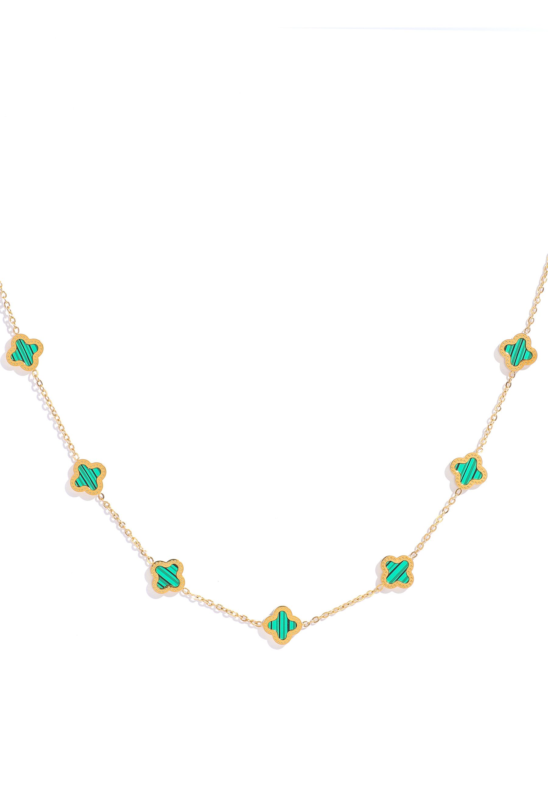 GOLDKLEIN Edelstahlkette Blume Schmuck Gold Halskette Anhänger, Angebot - Damen Herren mit Schmuckbox - Sale bis 31.07.2026