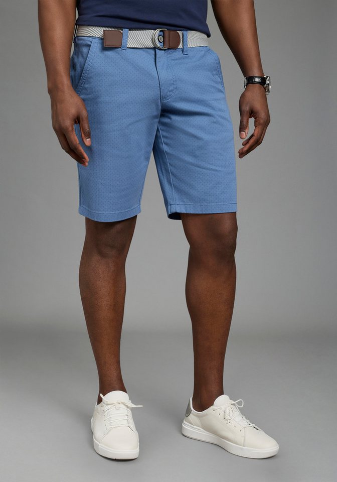 DELMAO Shorts kniefrei, gerades Bein, mit Eingrifftaschen und Gesäßtaschen