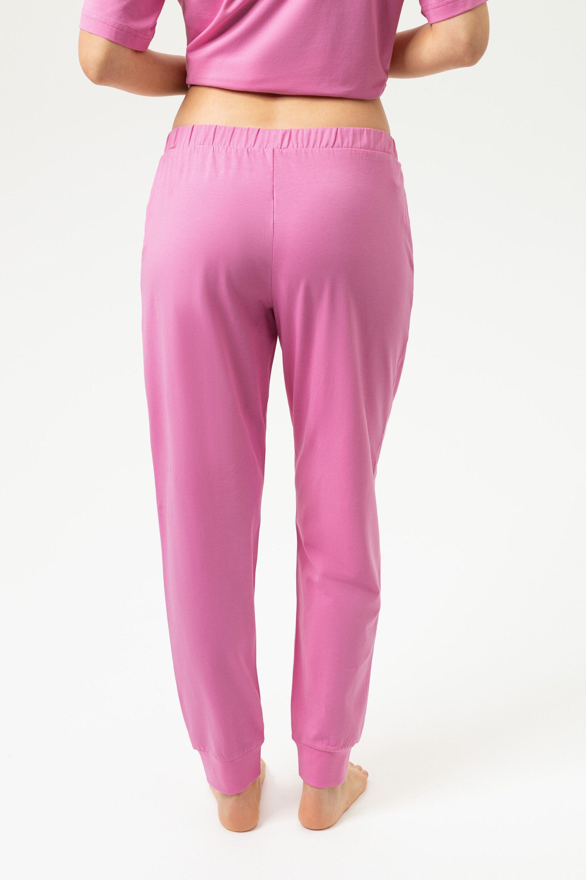 Mey Schlafhose Mey Hose lang Serie Solid Love Uni Hose (1-tlg) Lange Pyjamahose, Uni, softes Sweatmaterial – Bild 4 von 4