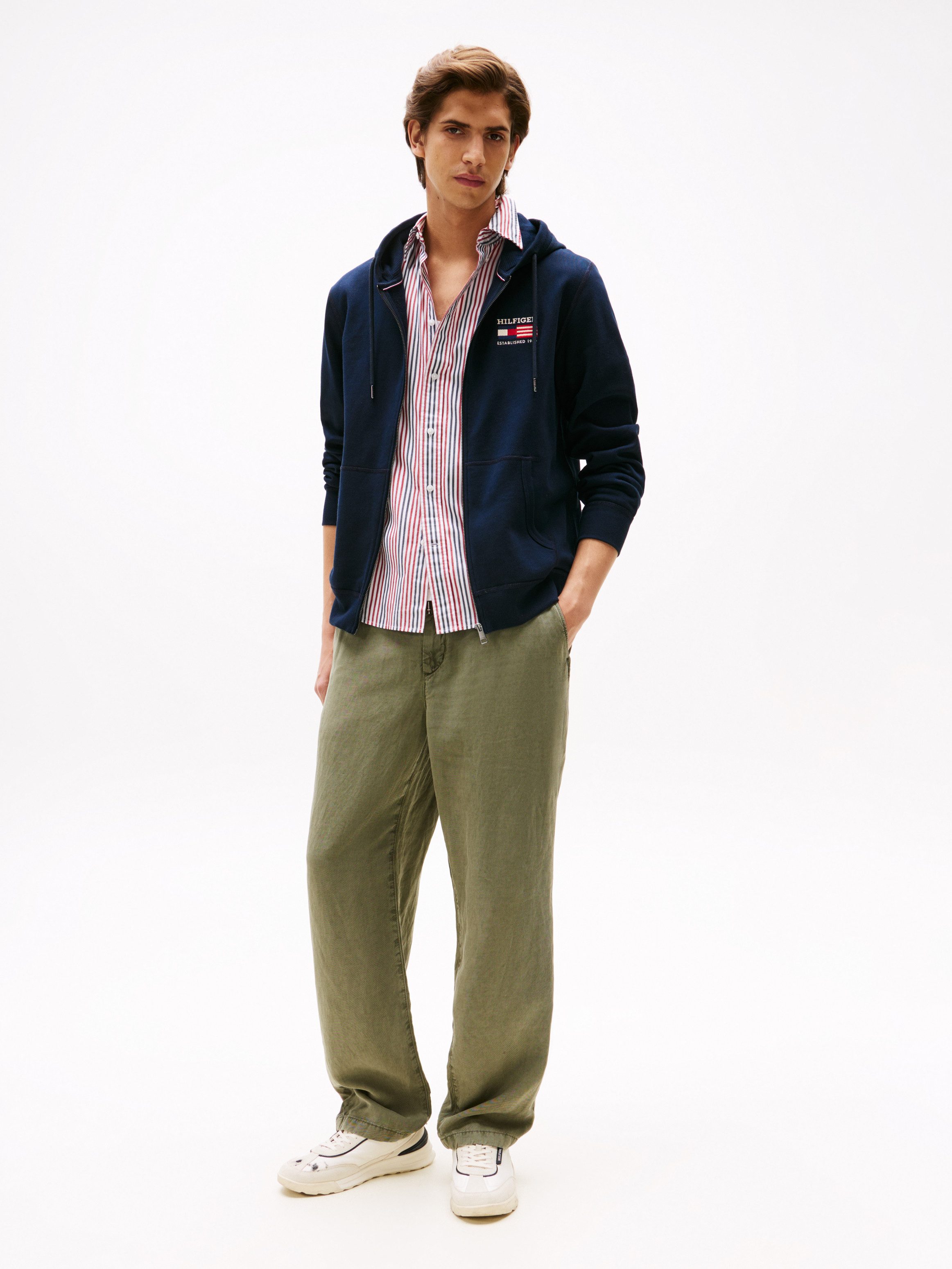 Tommy Hilfiger Kapuzensweatjacke AMERICANA ZIP THROUGH HOODY günstig online kaufen