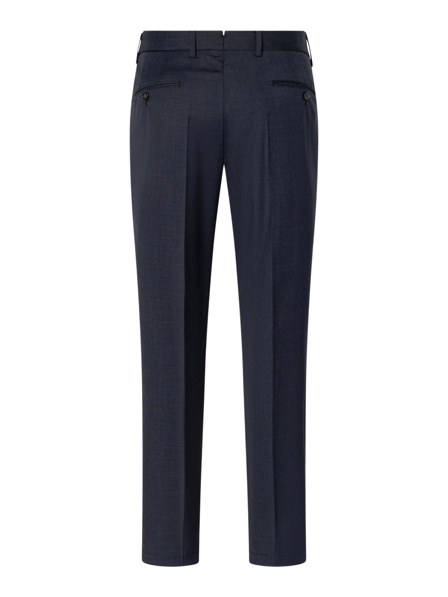 Windsor Stoffhose blau, Business, Wolle, Unifarben, Slim Fit