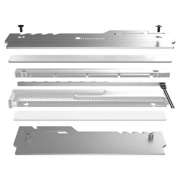 Jonsbo Computer-Kühler NC-3 2x ARGB-RAM Kühler, Aluminium, Silber, mit adressierbarer RGB-Beleuchtung, RGB Beleuchtung