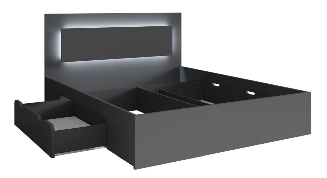 Lukas Möbel Komplettschlafzimmer Schlafzimmer Komplett Finyo in Farbe Graphitgrau – Bild 5 von 5