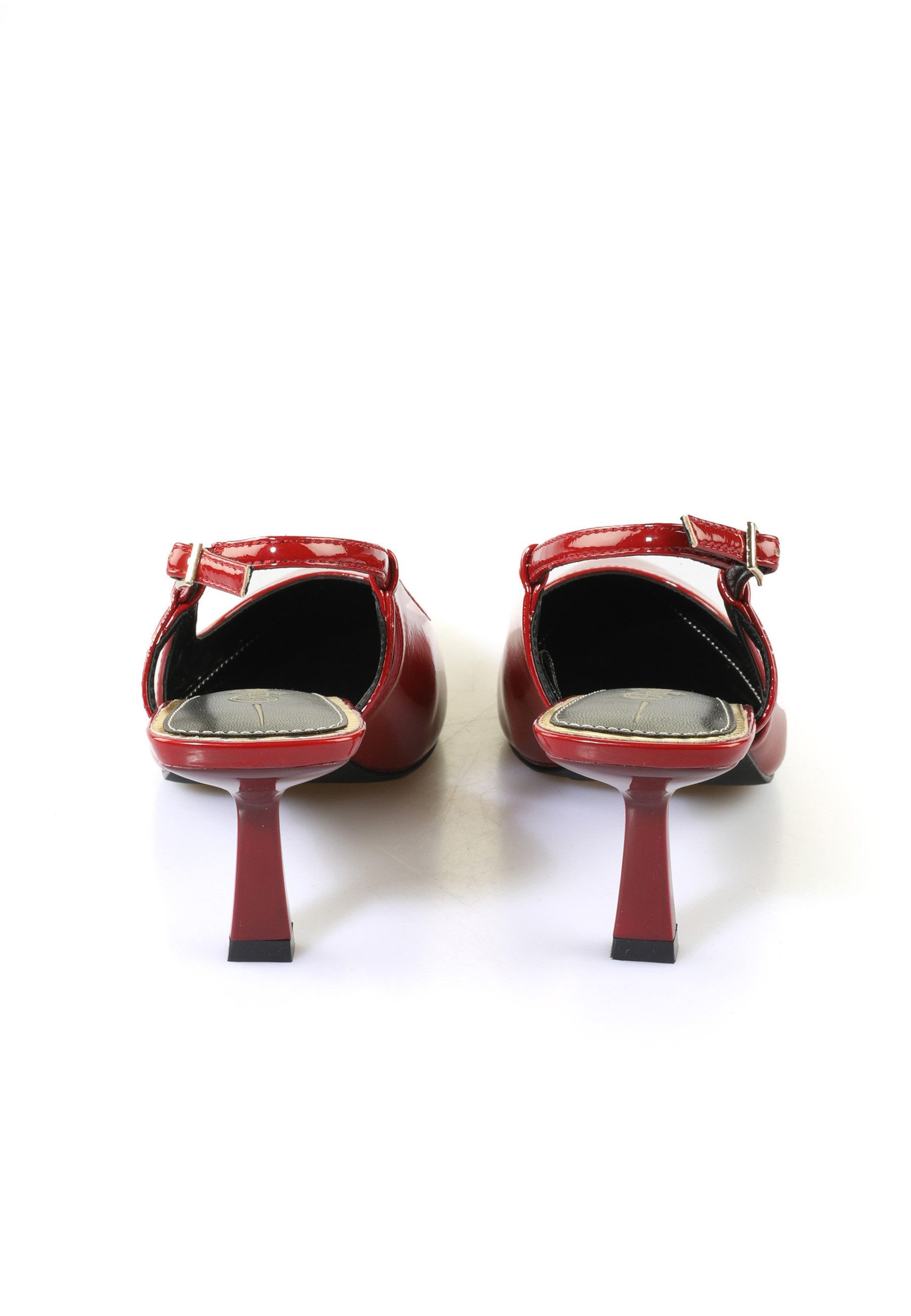 Buffalo Buffalo Sling Back- Vegan Patent High-Heel-Pumps