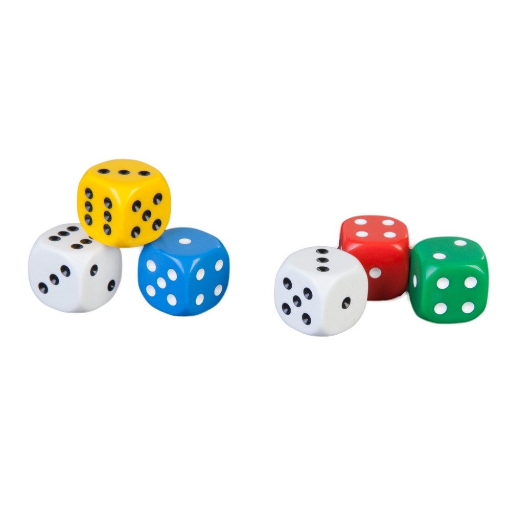 Besttoy Spiel Besttoy - 6er Set Würfel - bunt
