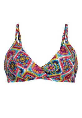 Rosa Faia Bustier-Bikini-Top Crochet Flower (1-St), Bikini-Top - Schnelltrocknend - Modische Triangel-Form