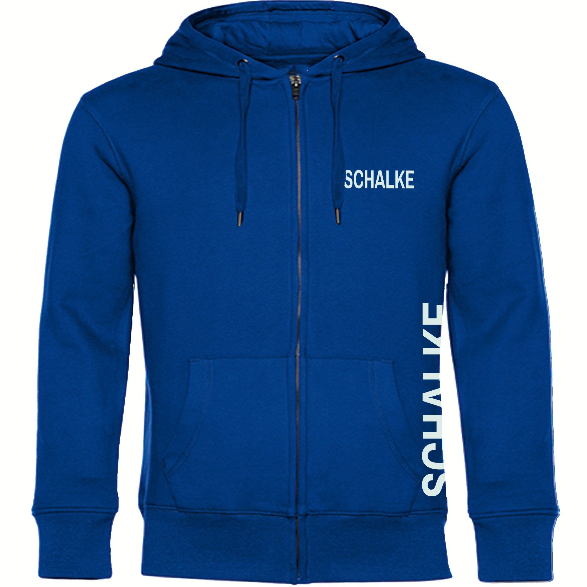multifanshop Kapuzensweatjacke Schalke - Brust & Seite - Sweat günstig online kaufen