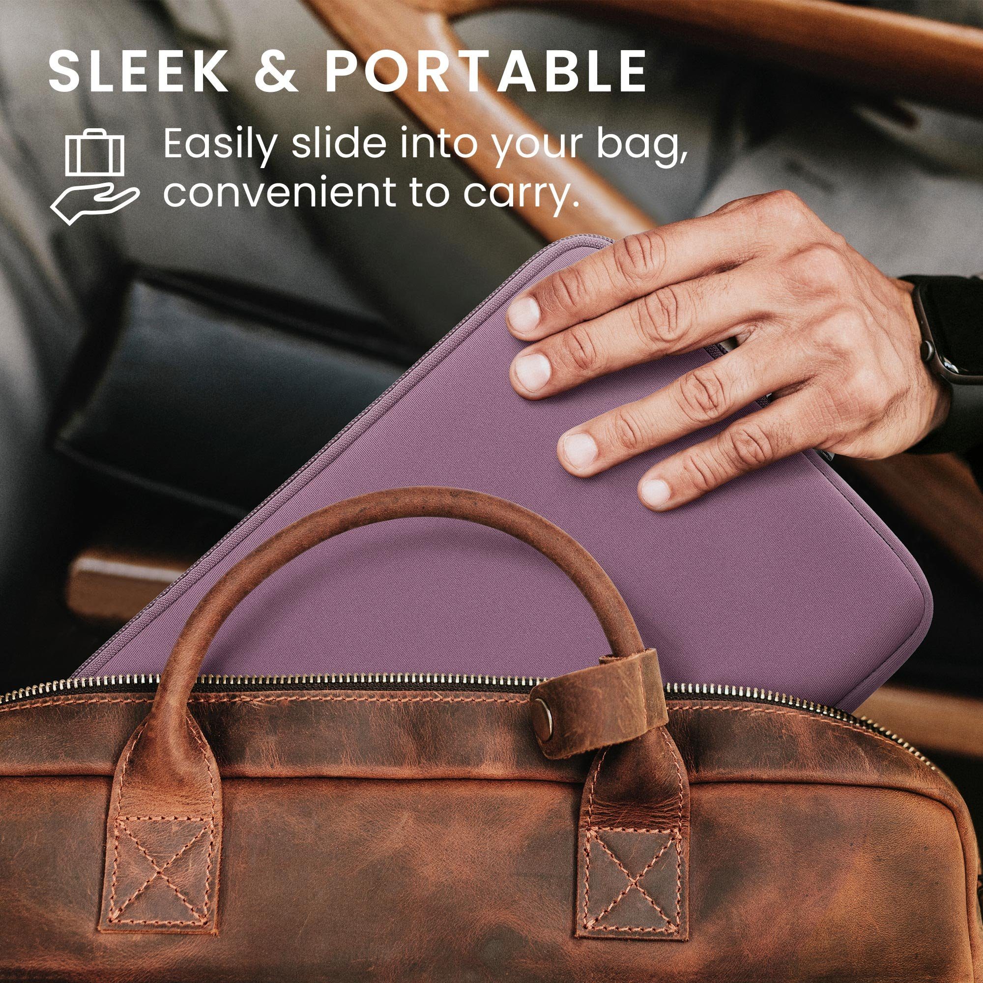 kwmobile Tablet-Hülle Tablet Hülle für 9,7"-11" Tablet, Universal Neopren Tasche Cover Case - Schutzhülle Sleeve in Lavendel – Bild 5 von 5