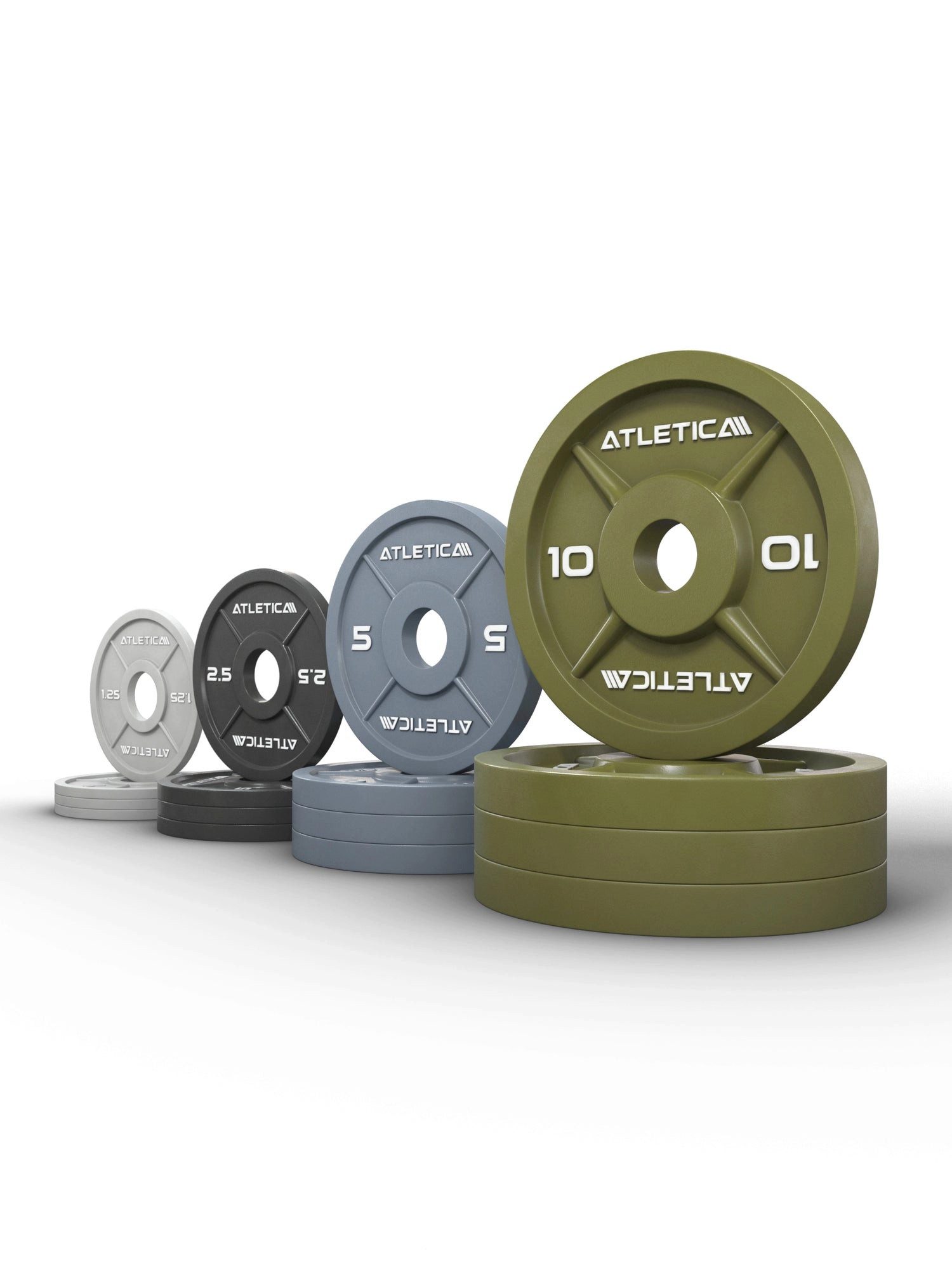 ATLETICA Hantelscheiben Color Iron Plates SET, 75kg