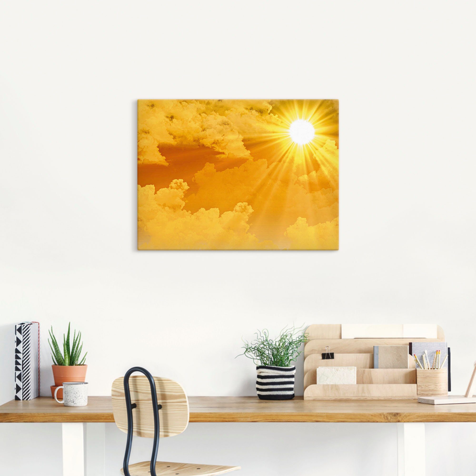 Artland Wandbild Warme Sonnenstrahlen, Himmel (1 günstig online kaufen