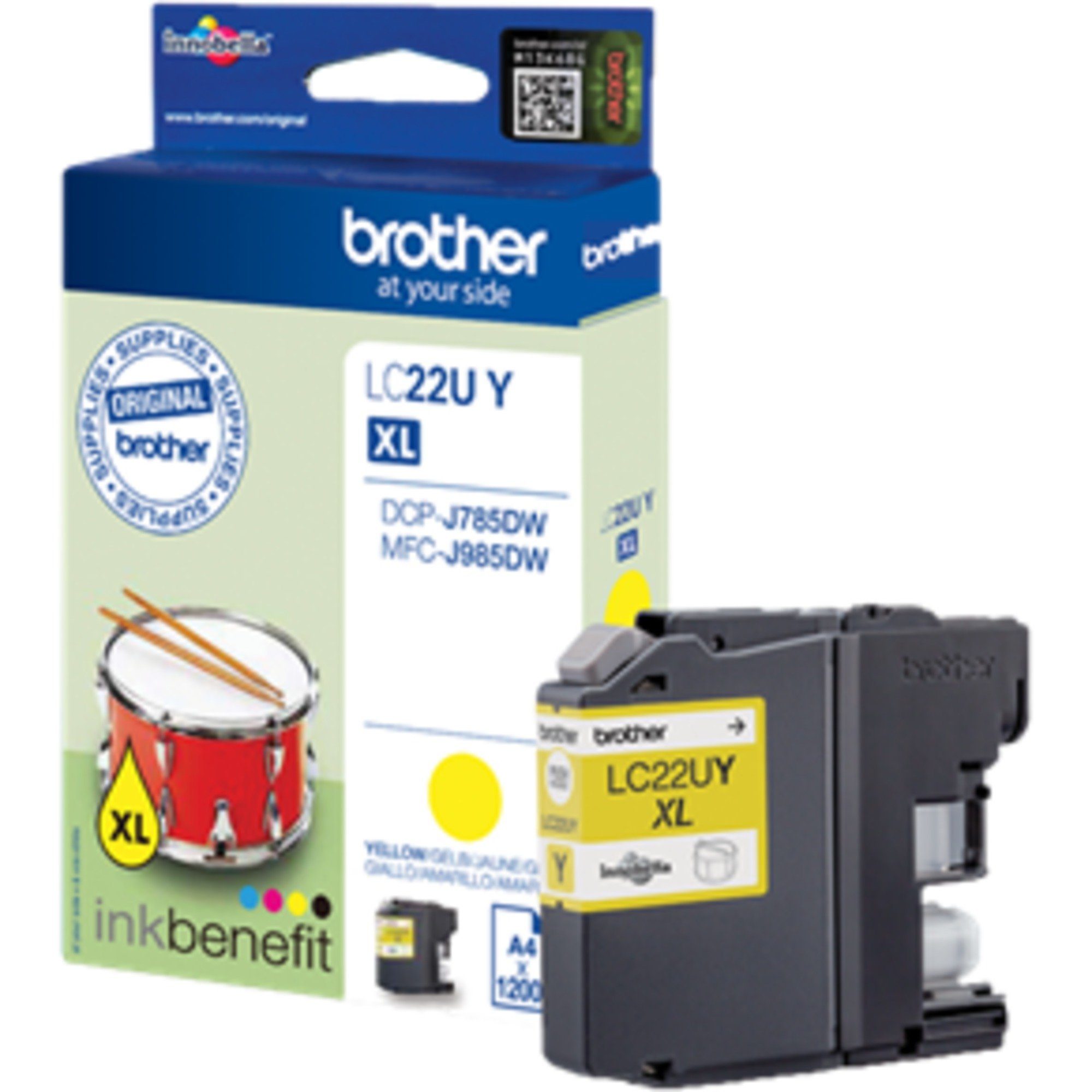 Brother Tinte gelb LC-22UY Tintenpatrone