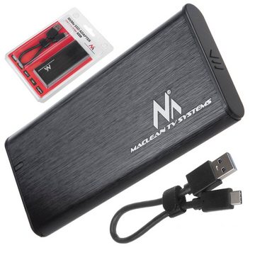 Maclean Festplatten-Gehäuse MCE443, SATA SSD M.2 Gehäuse NVMe