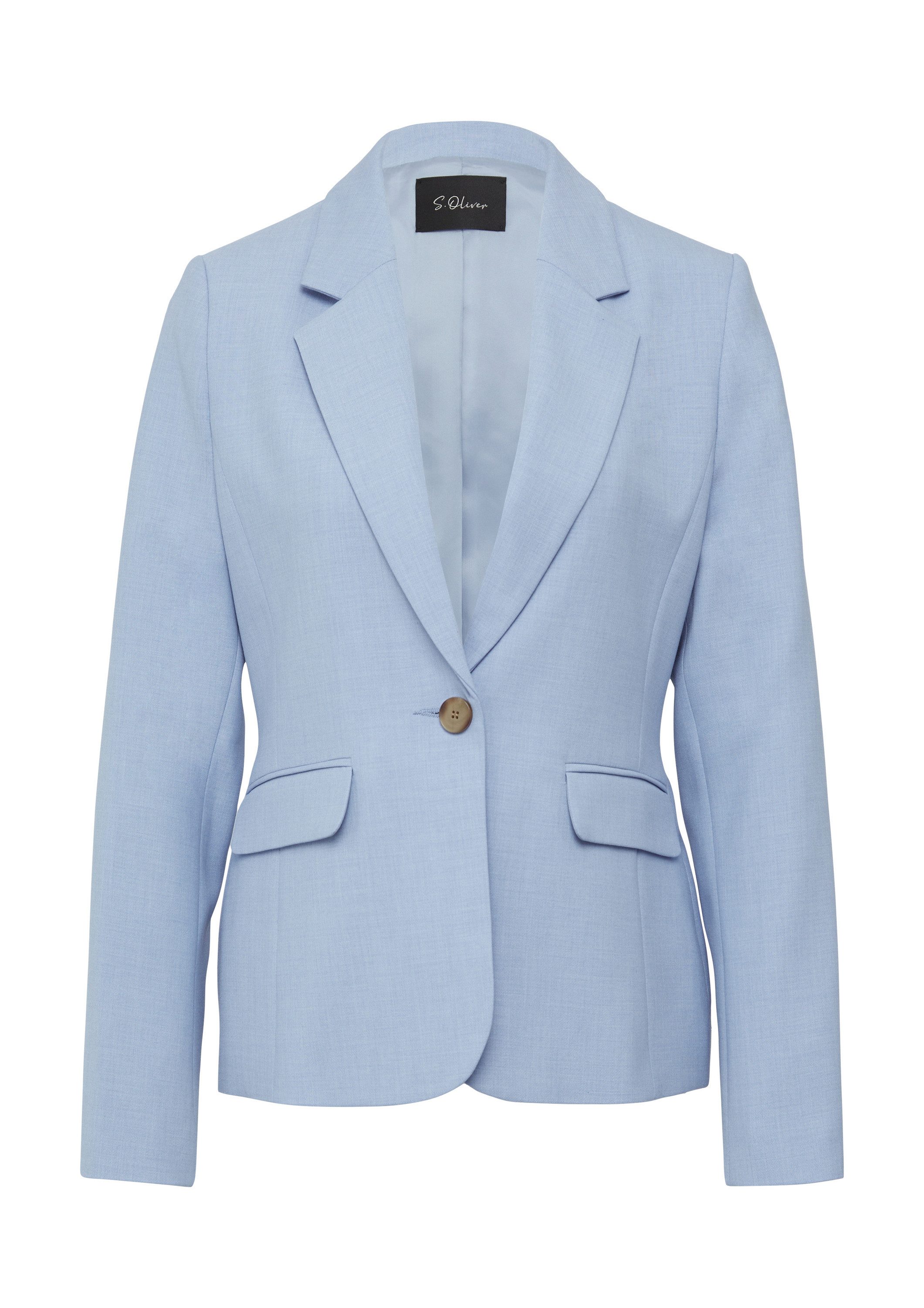 s.Oliver Jackenblazer Indoor-Blazer Slim-Fit-Blazer aus Viskosemix günstig online kaufen