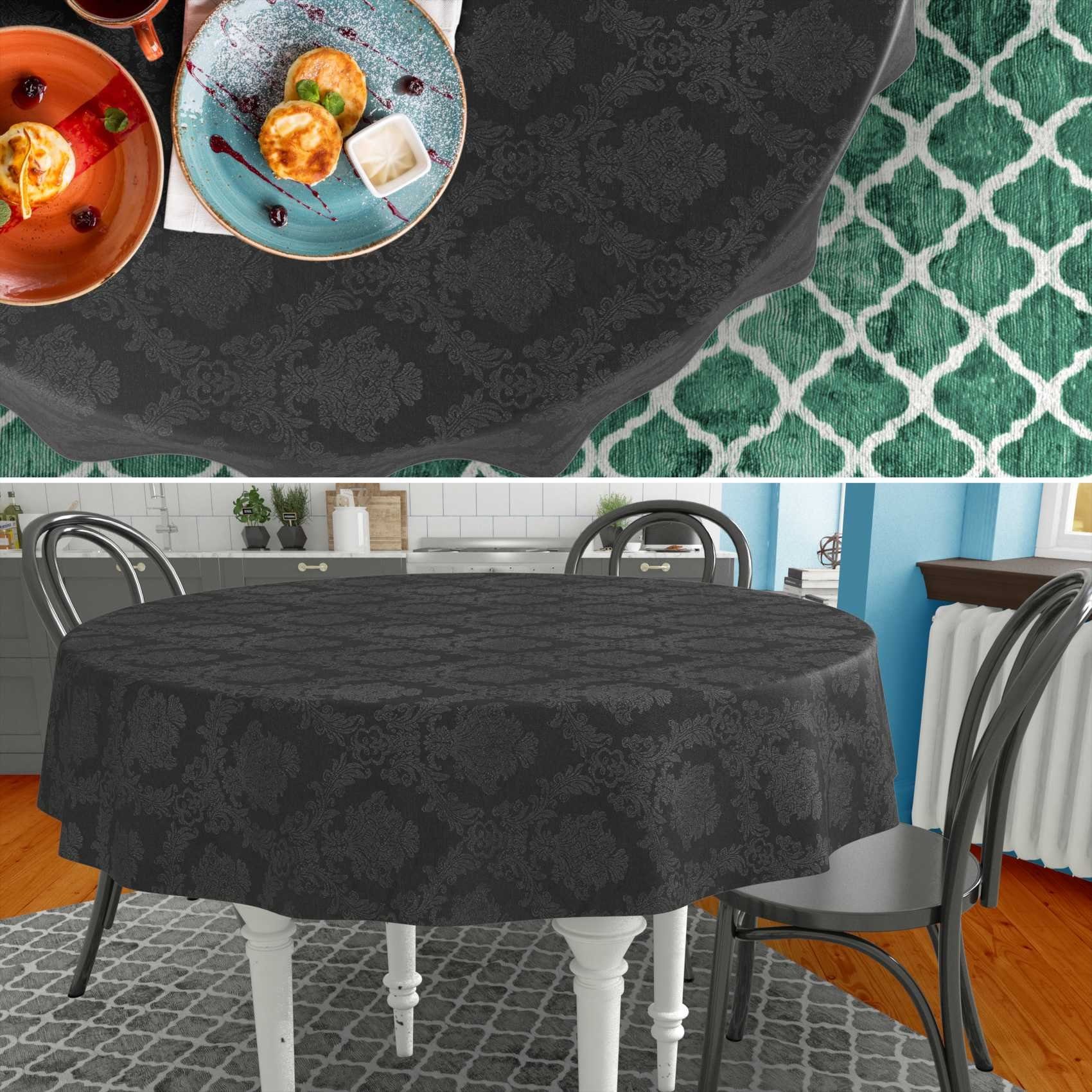 ANRO Tischdecke aus Stoff UNI Farben wasserabweisend Tischtuch Tischwäsche günstig online kaufen