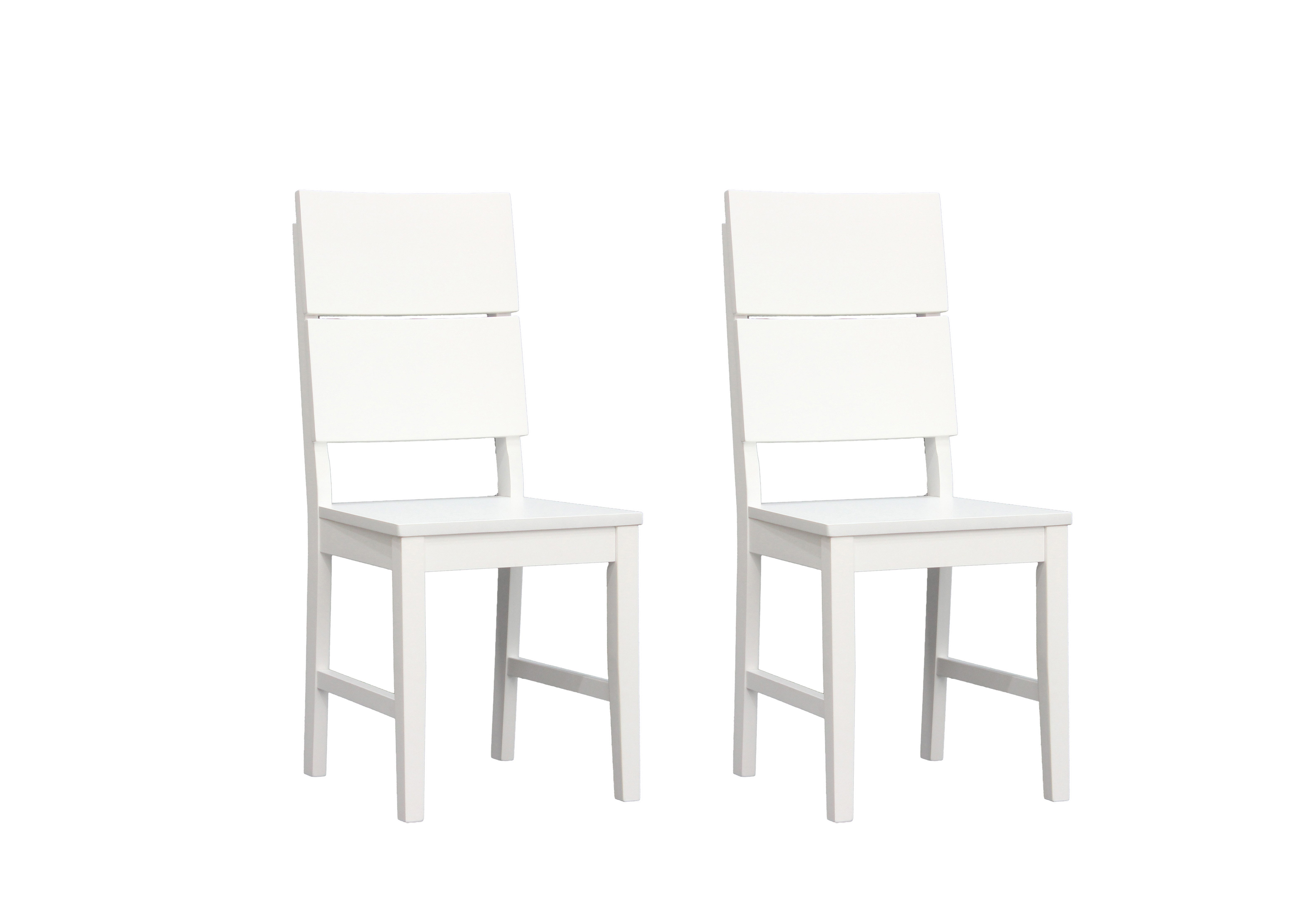 Woodroom Holzstuhl Kota (2er-Set aus massiven Heveaholz, lackiert), moderne günstig online kaufen