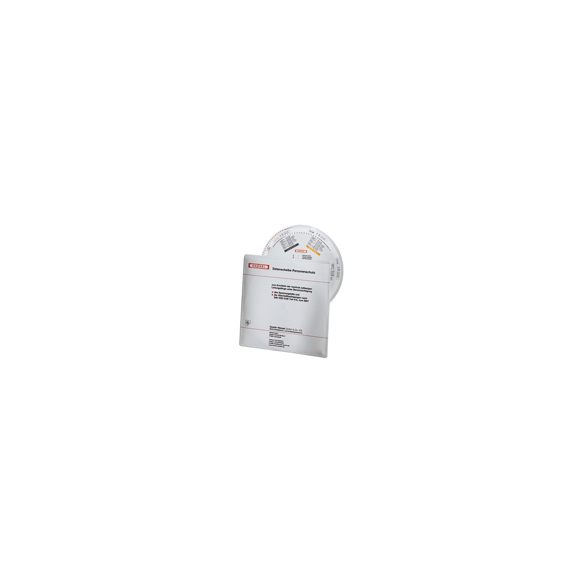 HENSEL Personenschutzstecker Hensel Datenscheibe Personenschutz f.CU 4012591775010