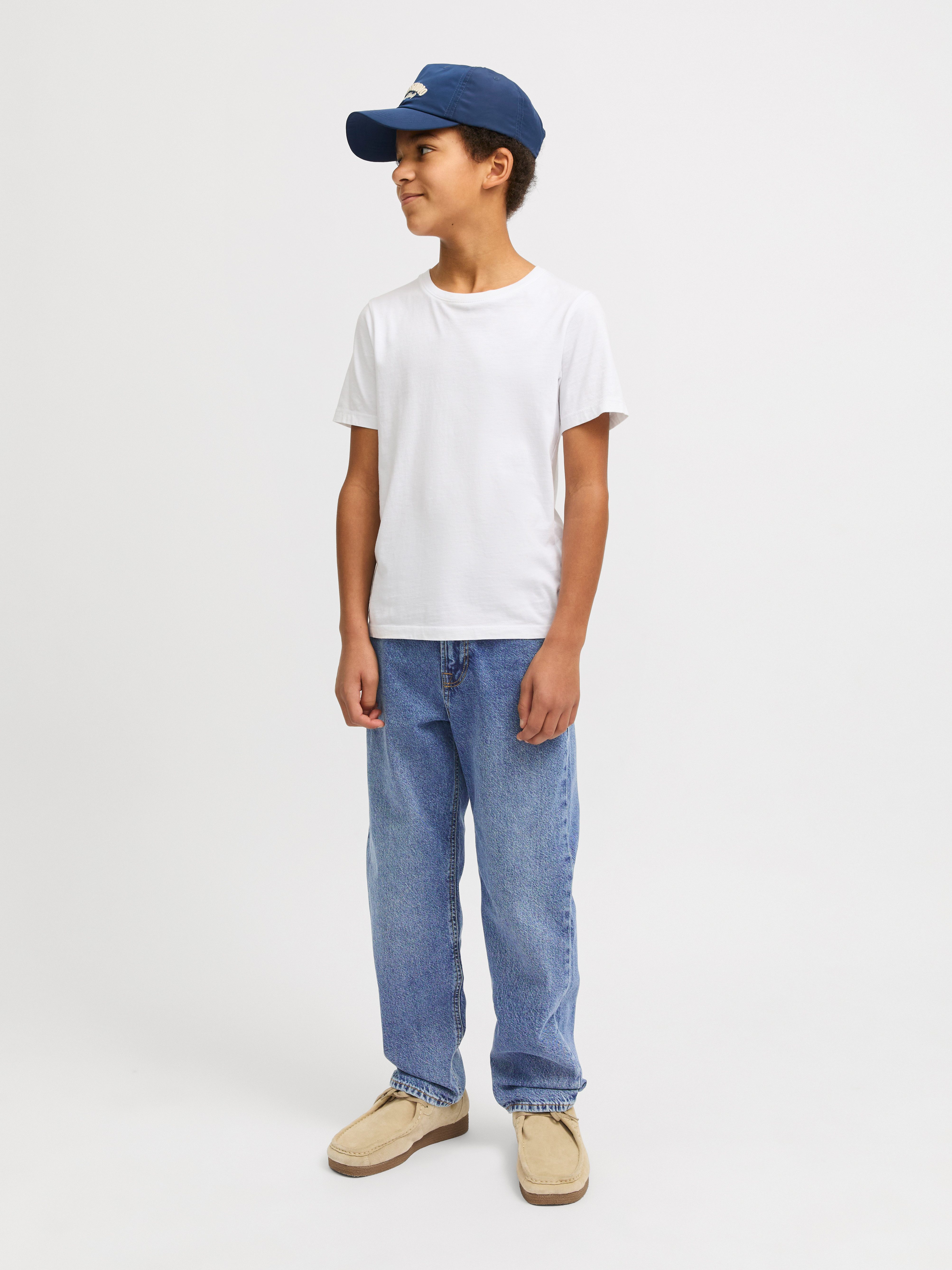 Jack & Jones Junior Relax-fit-Jeans JJICHRIS mit Abriebeffekten und ...