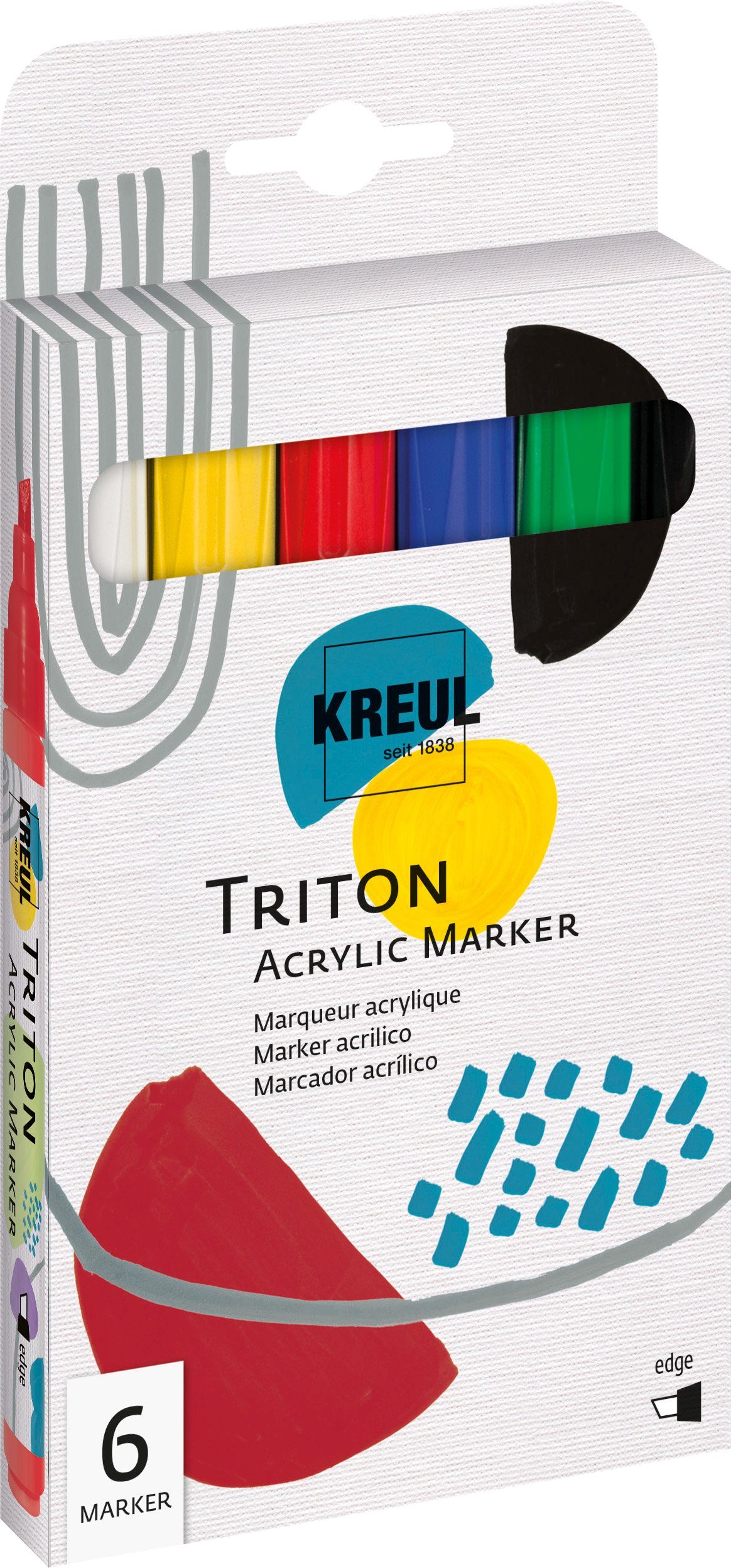 Triton SOLO Paint Acrylic Kreul Marker Goya Marker 1.4, 6er-Set