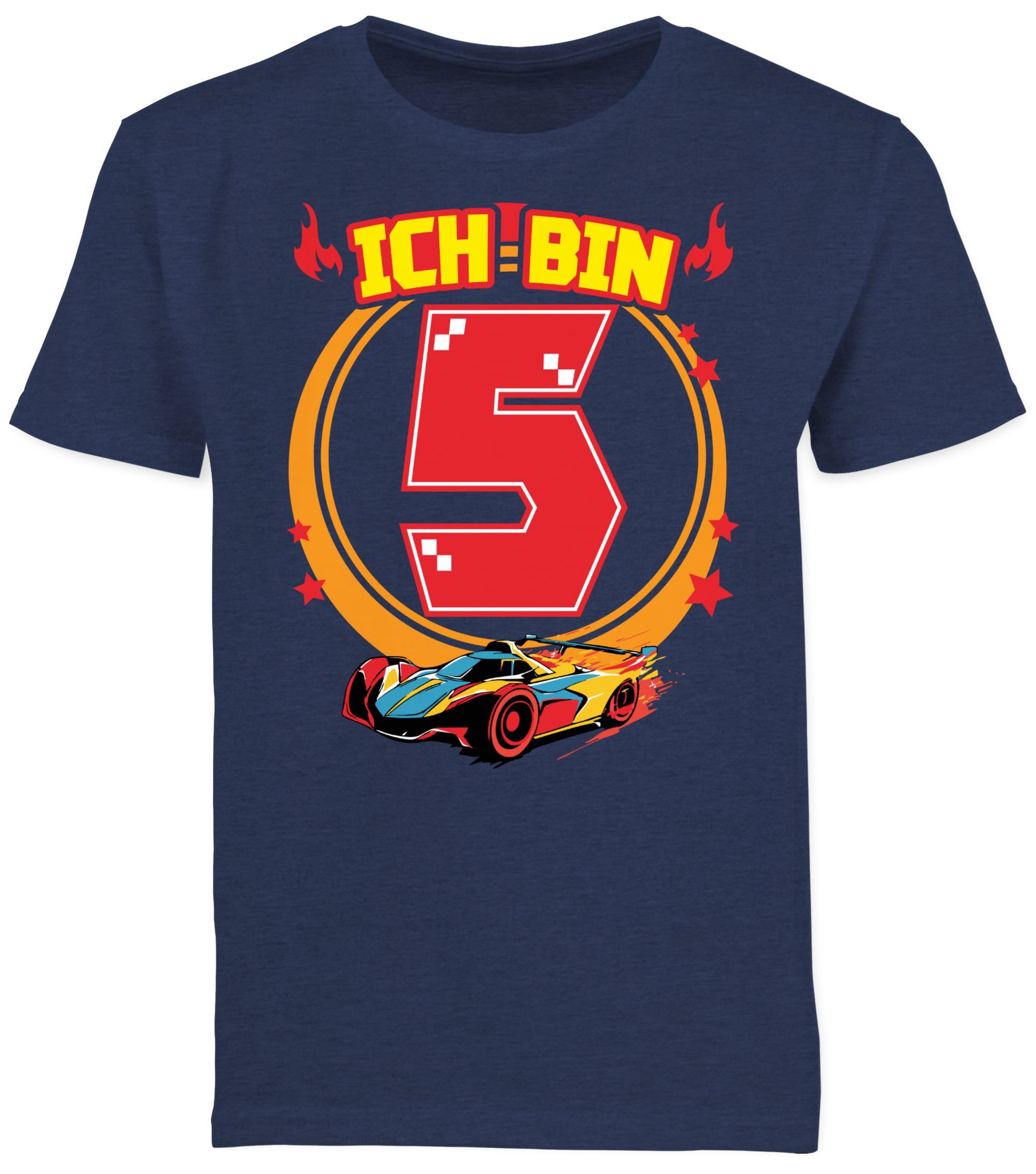 Shirtracer T-Shirt Ich bin 5 - Rennauto (1-tlg) Hot Wheels Jungen