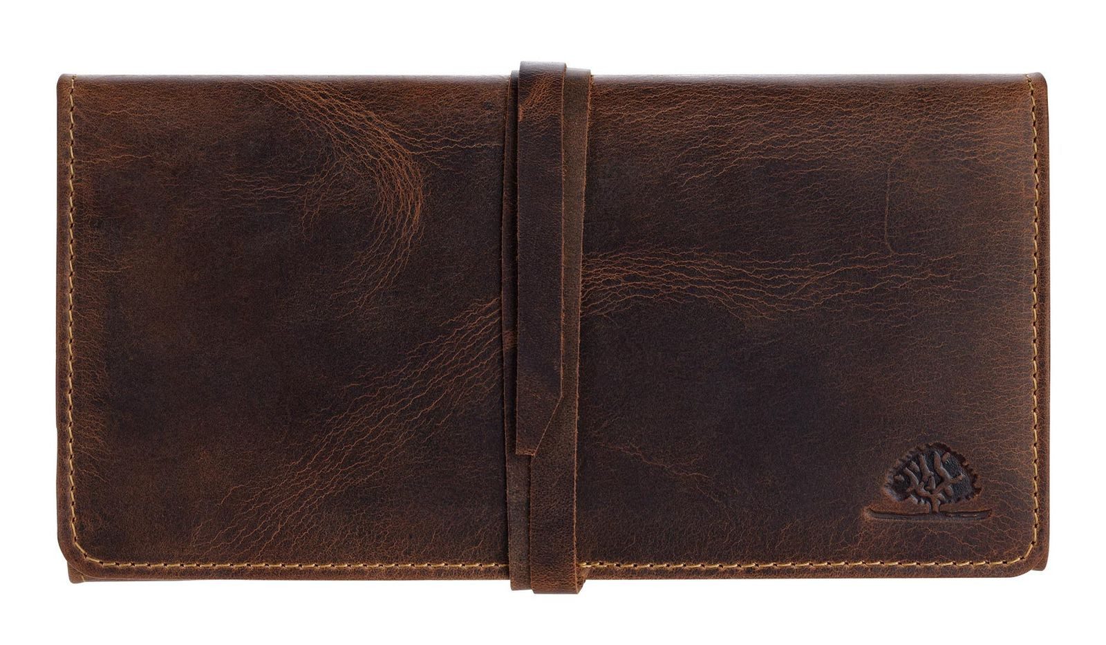 Greenburry Aufbewahrungstasche Pencil Case, aus echtem Rindsleder