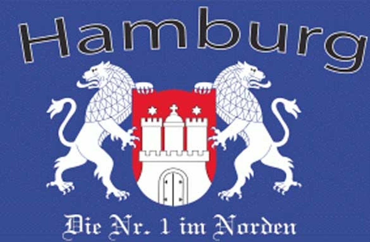 flaggenmeer Flagge Hamburg Die Nr. 1 im Norden 80 g/m²