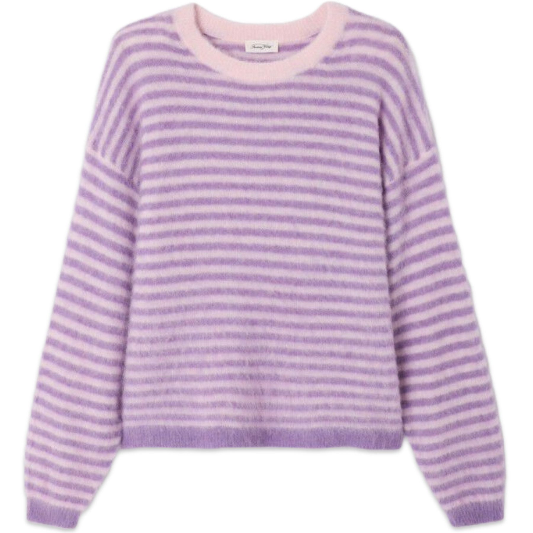 American Vintage Strickpullover Pullover NENYBAY mit Alpaka in Violett günstig online kaufen