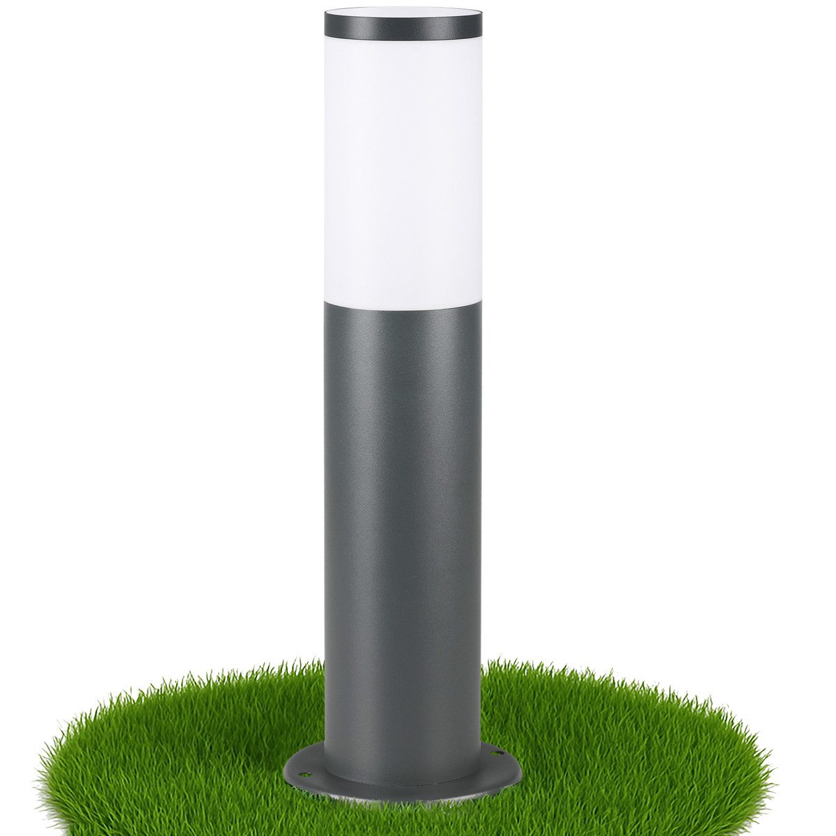 monzana Gartenleuchte, Außenleuchte, Edelstahl 50cm Strom Außenlampe Poller günstig online kaufen