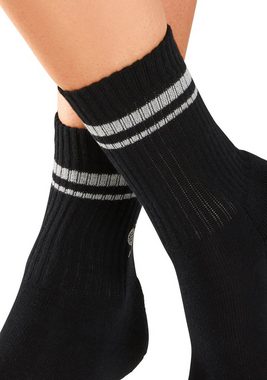 LASCANA ACTIVE Tennissocken (Packung, 3-Paar) mit kleiner Stickerei