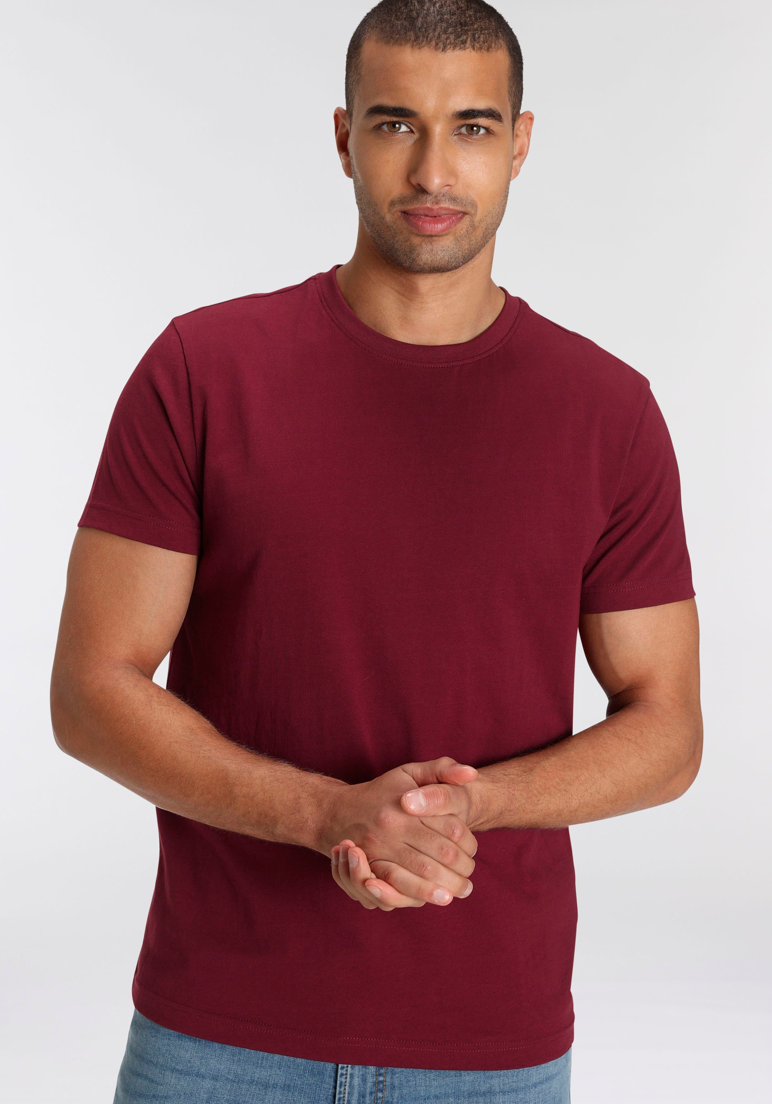 AJC T-Shirt (3er-Pack) lockere Passform, Basic-Stil