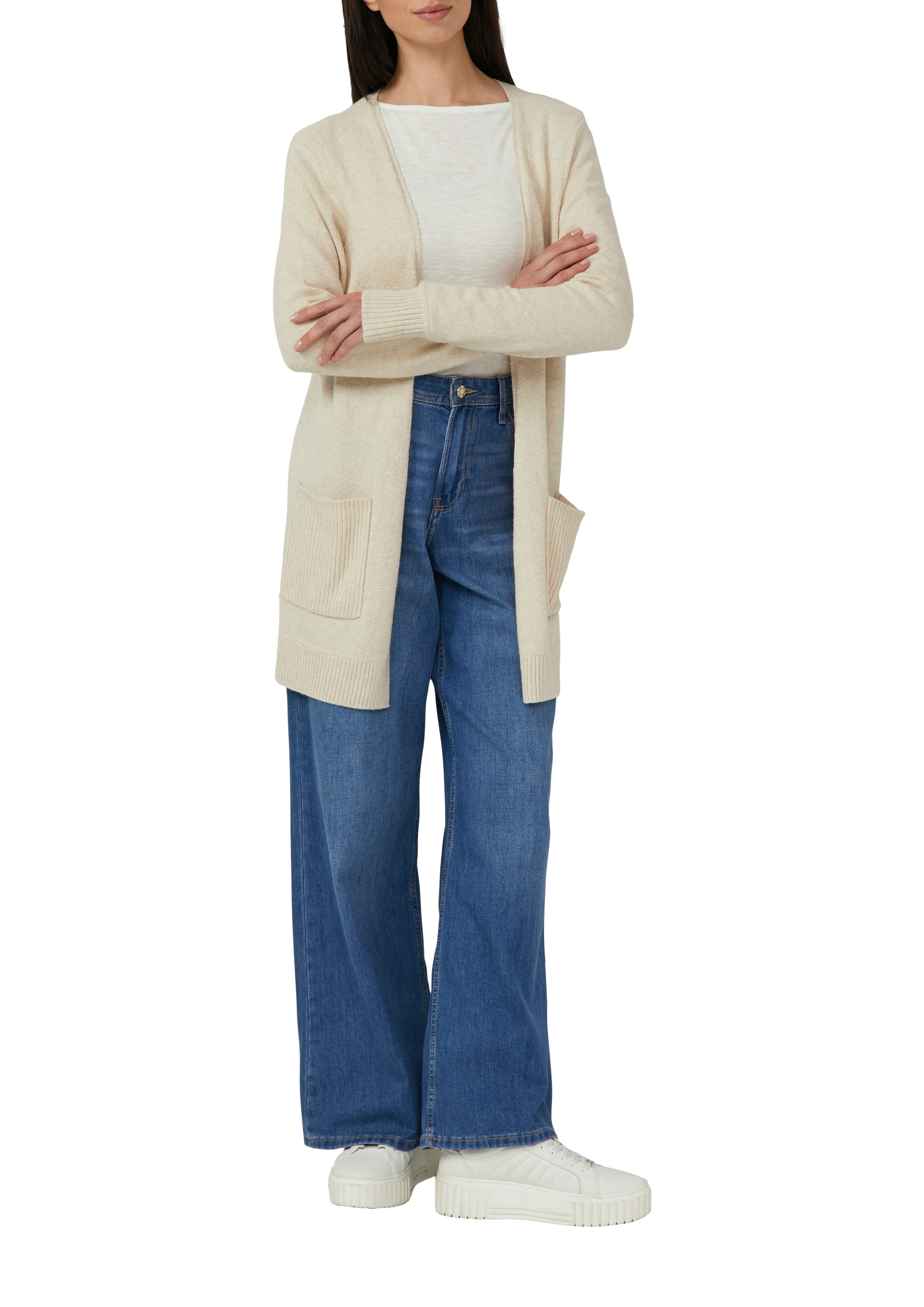 s.Oliver Strickjacke mit aufgesetzten Taschen günstig online kaufen