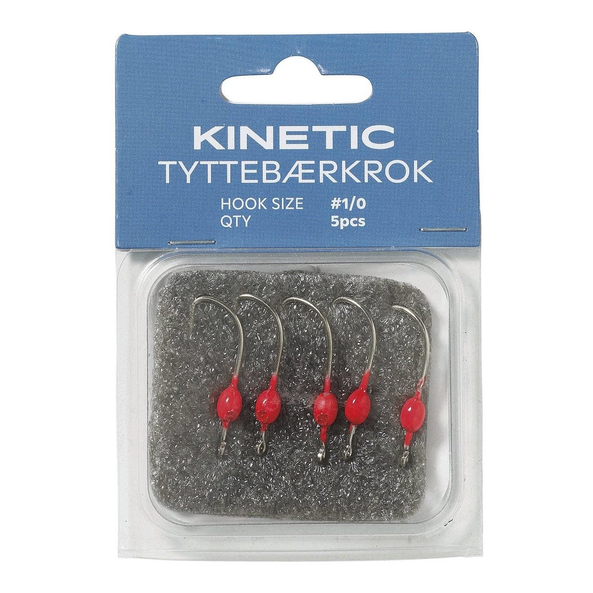 Kinetic Kunstköder Kinetic Tyttebærkrok #1/0 Red 5Pcs