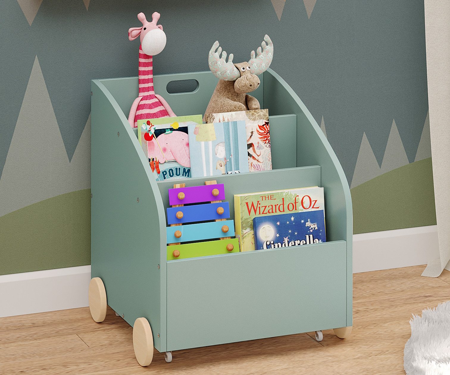 Bellabino Kinderregal Towy, Bücherregal für Kinder günstig online kaufen