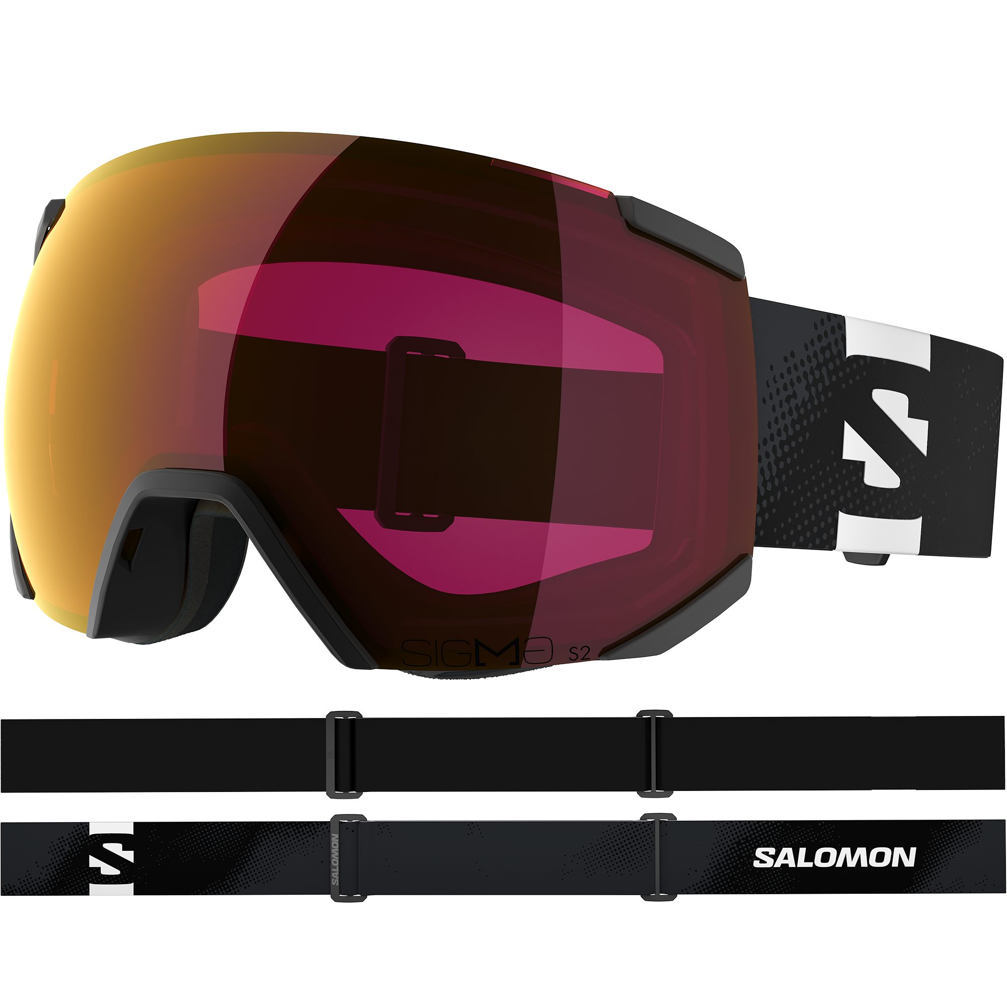 Salomon Skibrille GOGGLES RADIUM SIGMA BLACK/PR BLACK