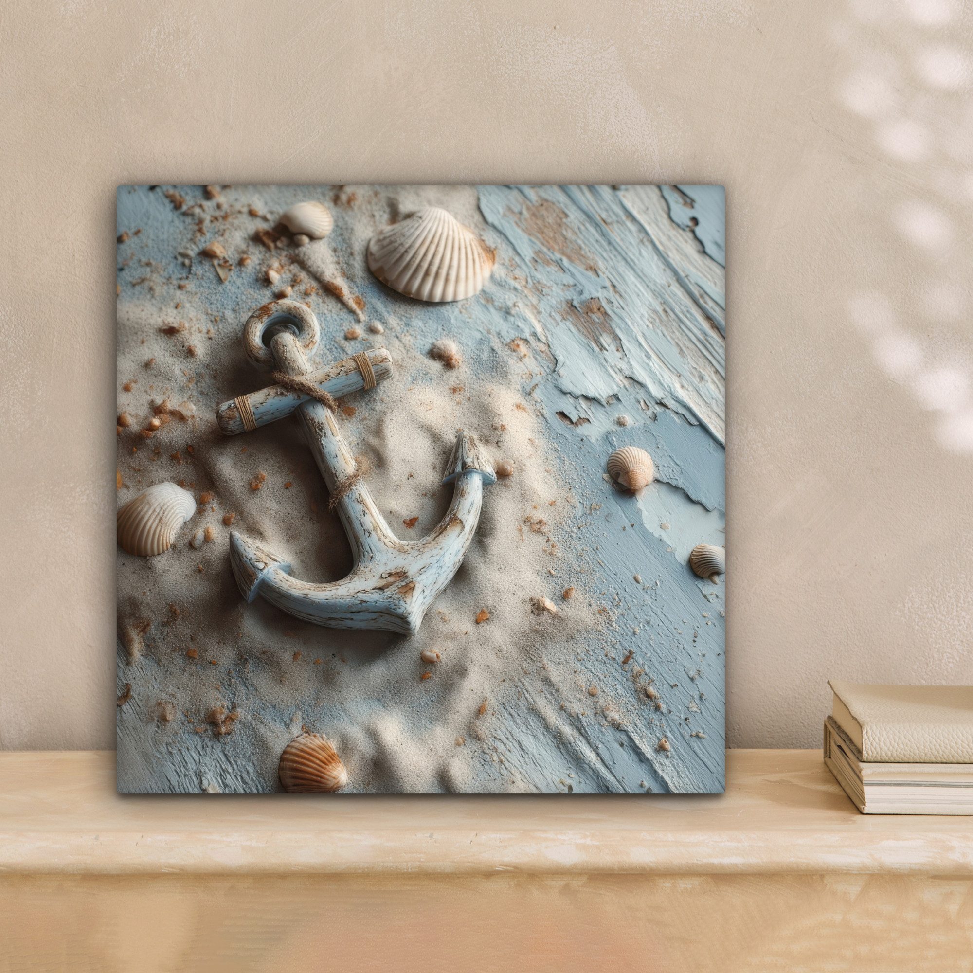OneMillionCanvasses® Leinwandbild Anker - Holz - günstig online kaufen