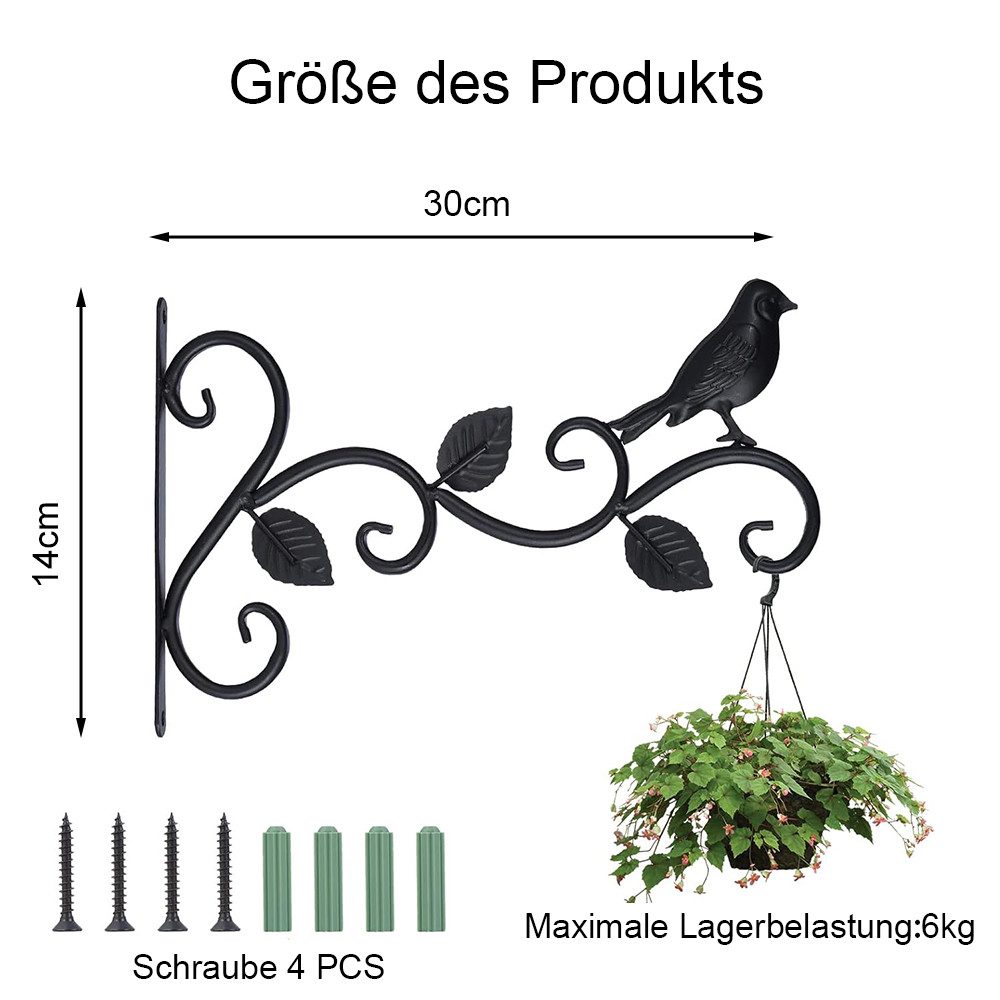 NUODWELL Wandhaken 2 Stück Pflanzenhalterung, Laternenhaken, Blumenampel Wa günstig online kaufen