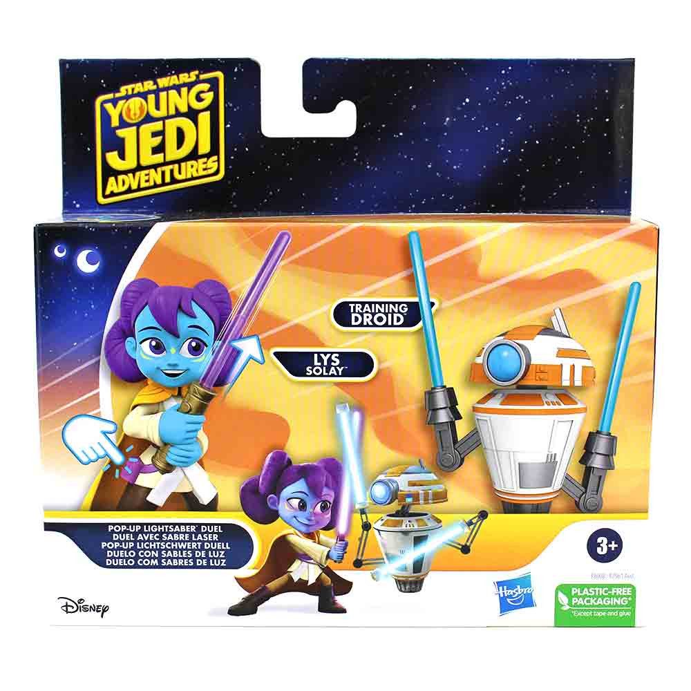 Hasbro Actionfigur Star Wars Figuren Lichtschwert Duell Lys Solay und Droid, (2-tlg)