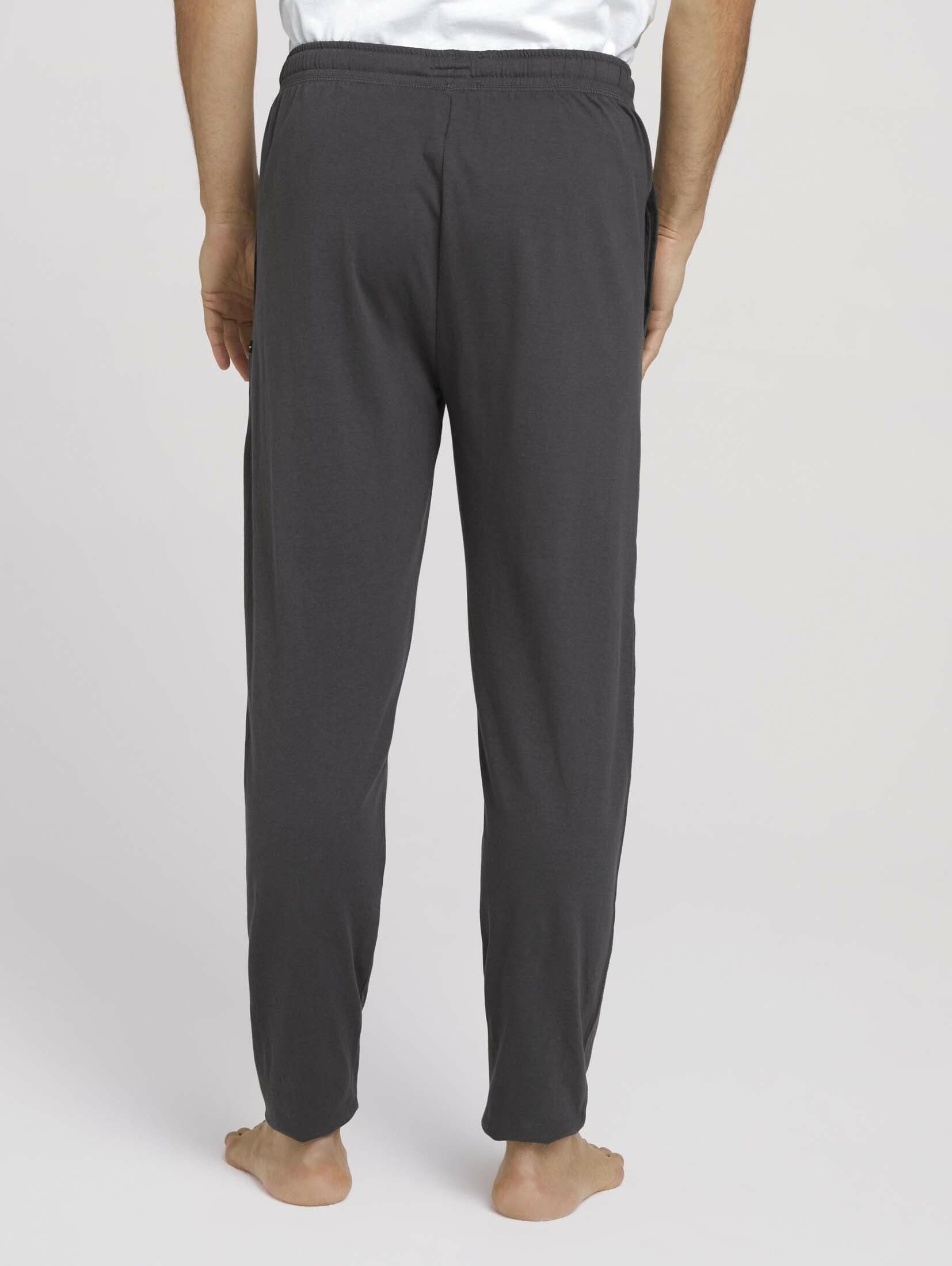 TOM TAILOR Schlafhose Hose Pyjama grey-dark-solid