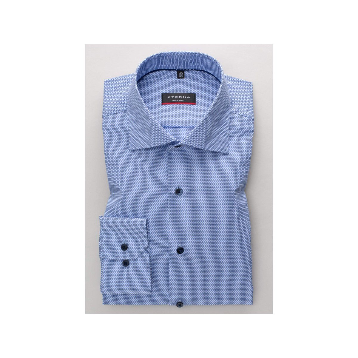 Eterna keine (1-tlg., blau Angabe) Businesshemd